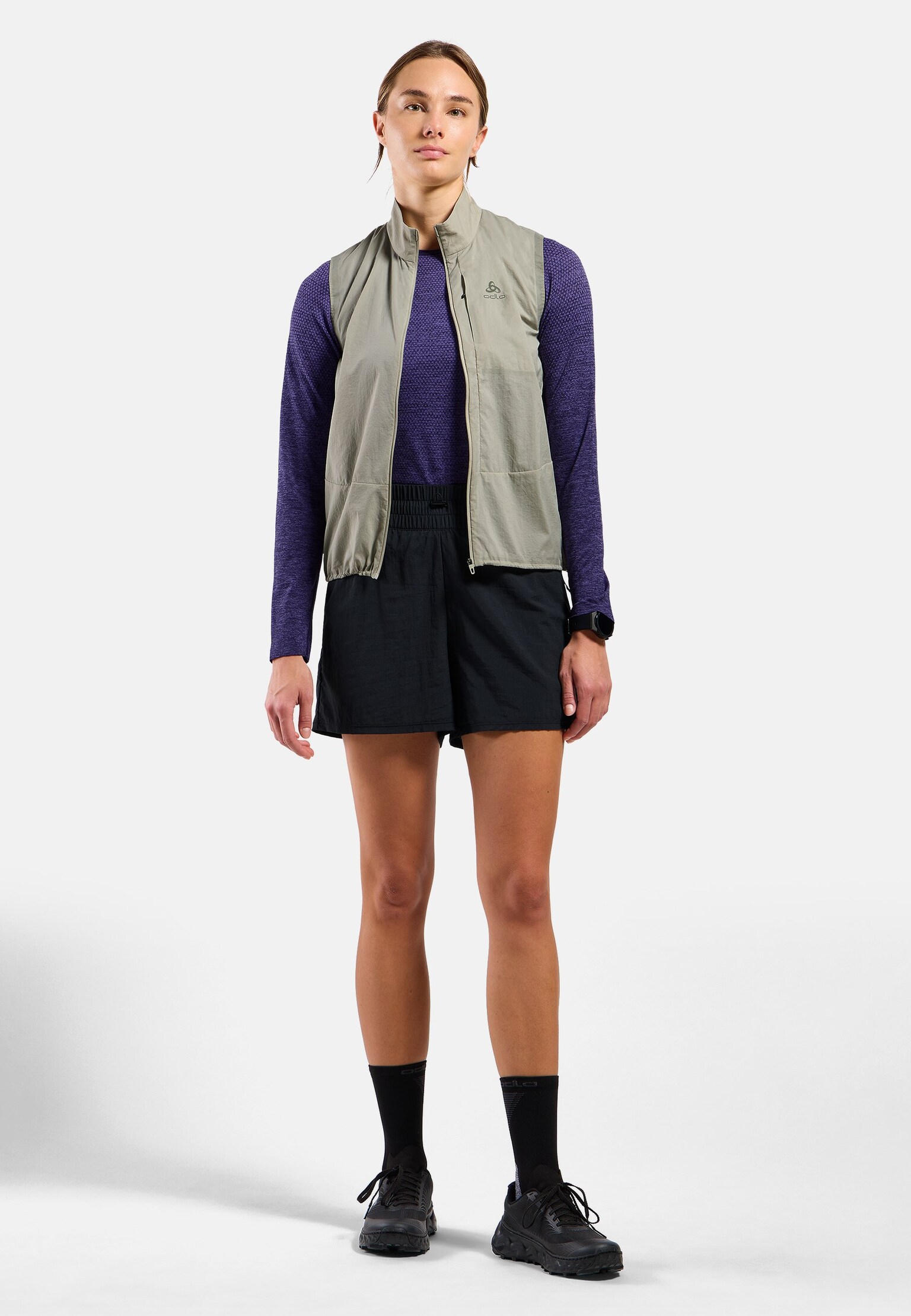 T-shirt de running sans coutures à manches longues Essentials