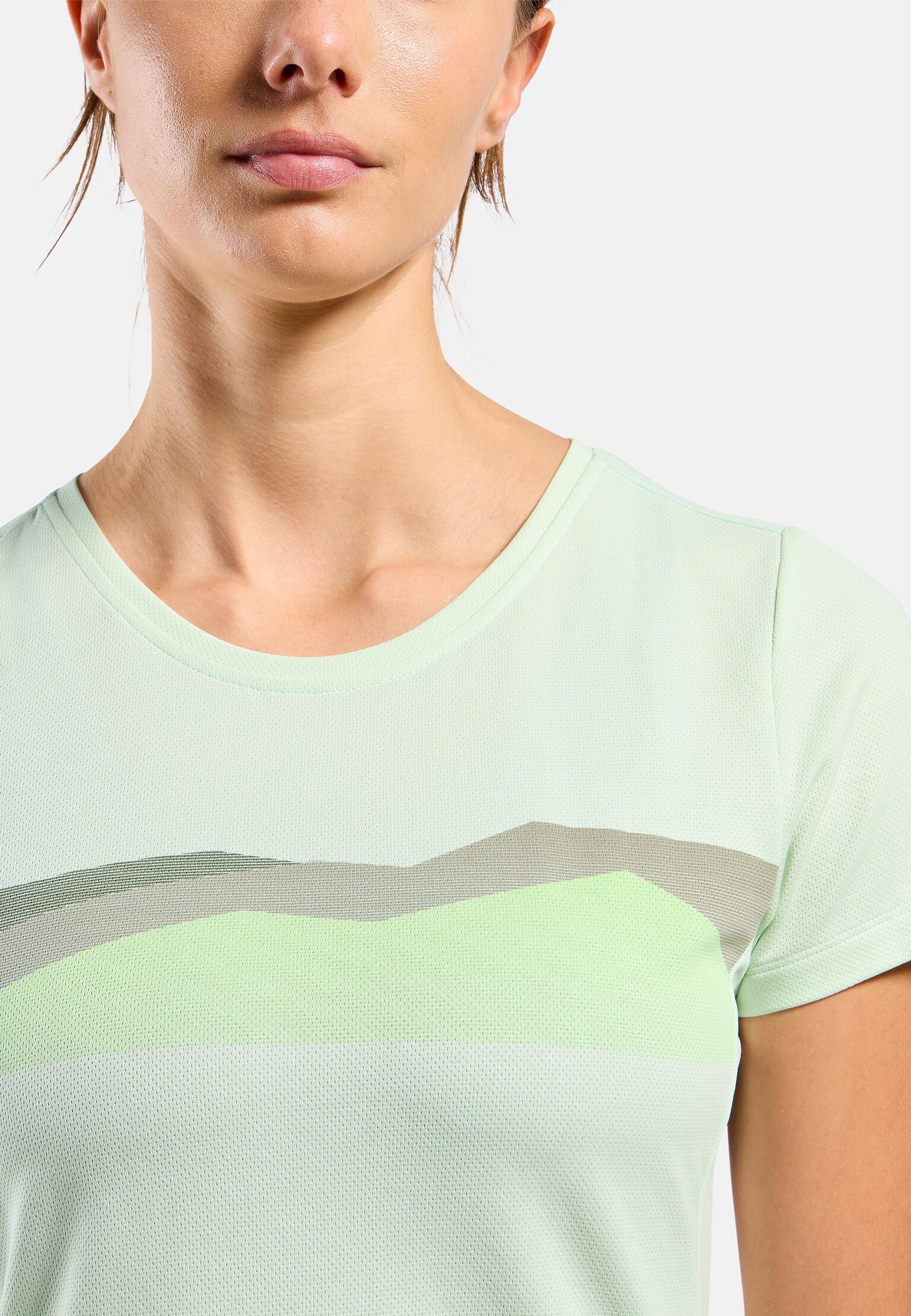 F-Dry T-Shirt mit Bergkamm-Print