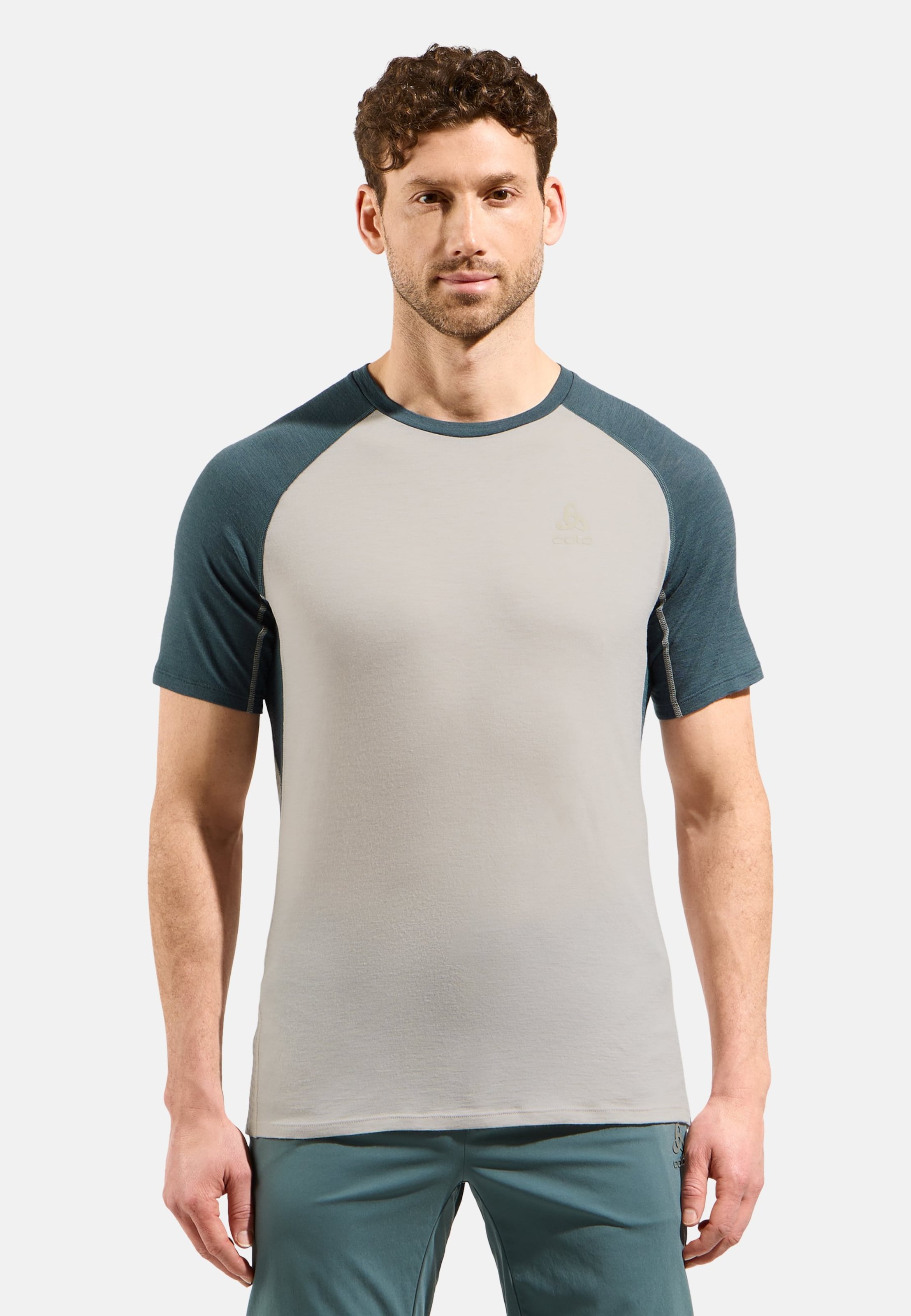 Odlo Ascent Performance Wool 125 T-Shirt für Herren, XL, beige
