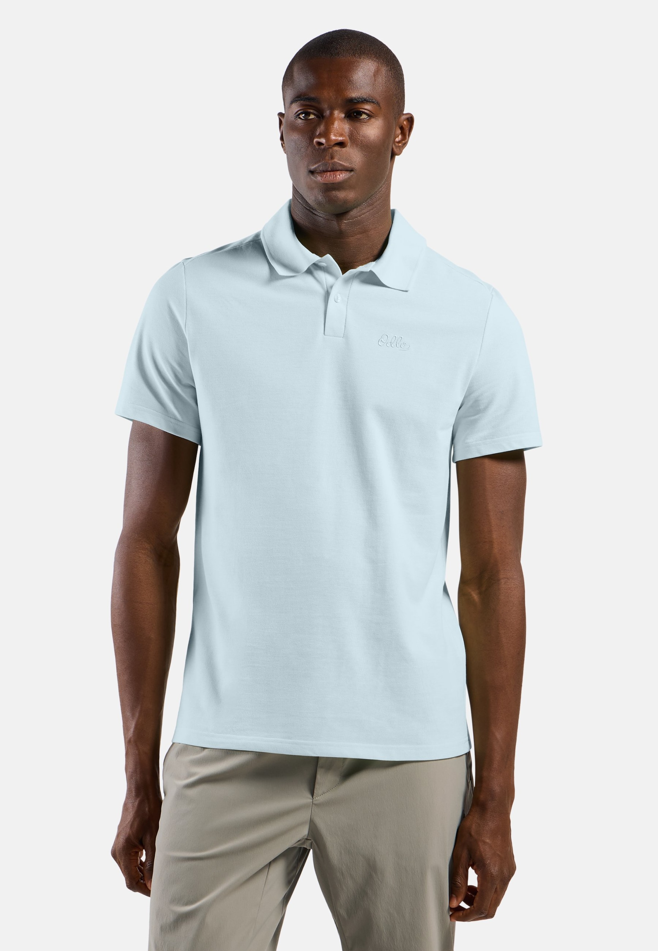 Odlo Essential Solid Poloshirt für Herren - Wandern, Casual Comfort - blau, S