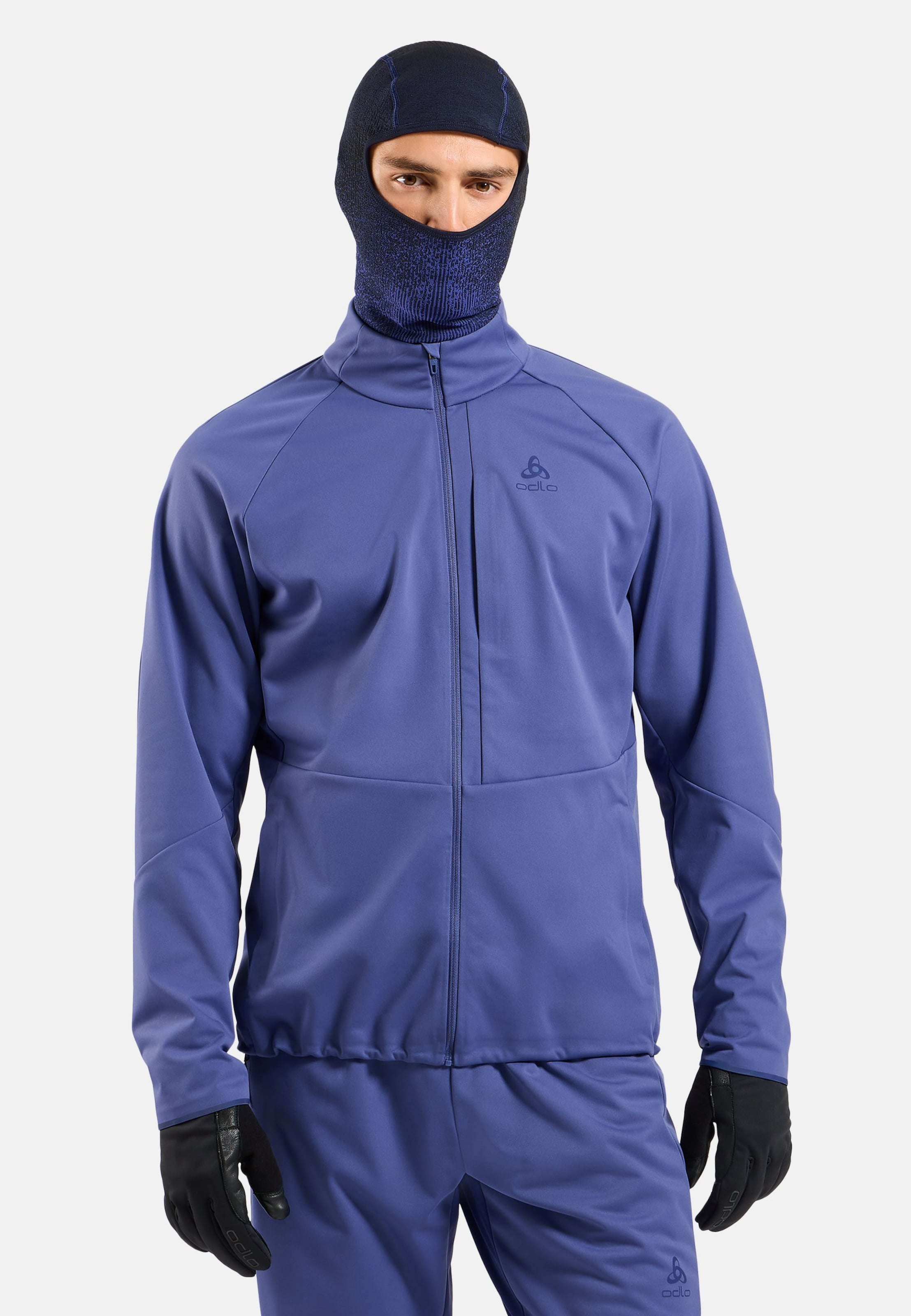 Odlo Winddichte Zeroweight Elite Langlaufjacke für Herren, XL, lila