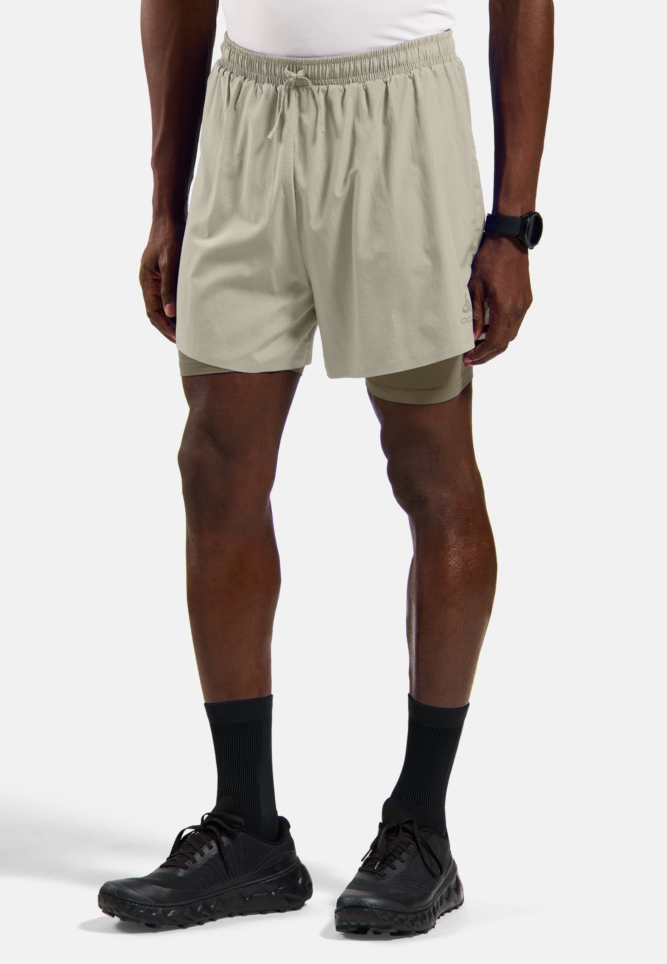 Odlo Zeroweight 5 Inch 2-In-1 Laufshorts für Herren - Training, Running - grau, L