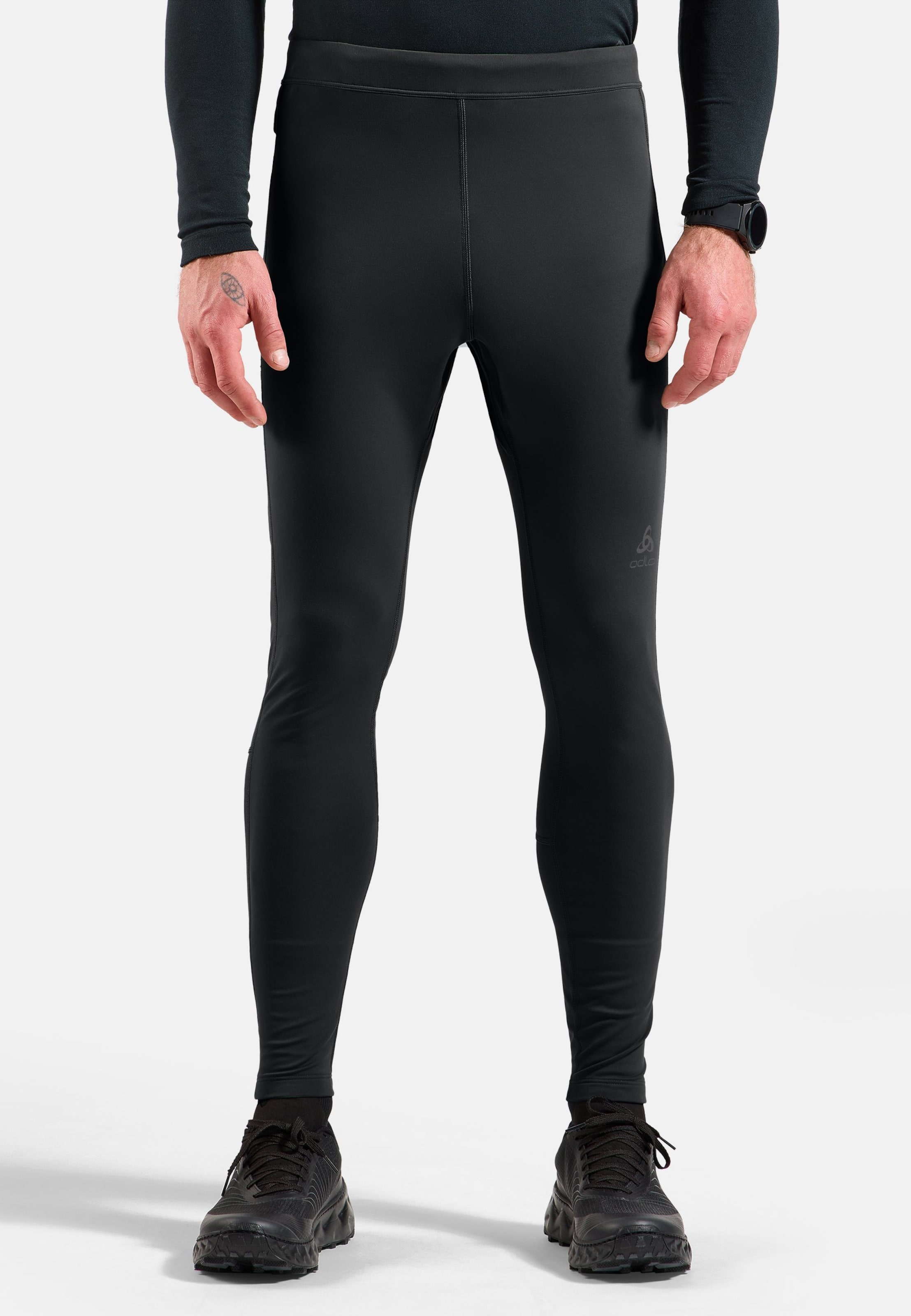 Odlo Essential Warm Lauftights für Herren - Running - schwarz, M