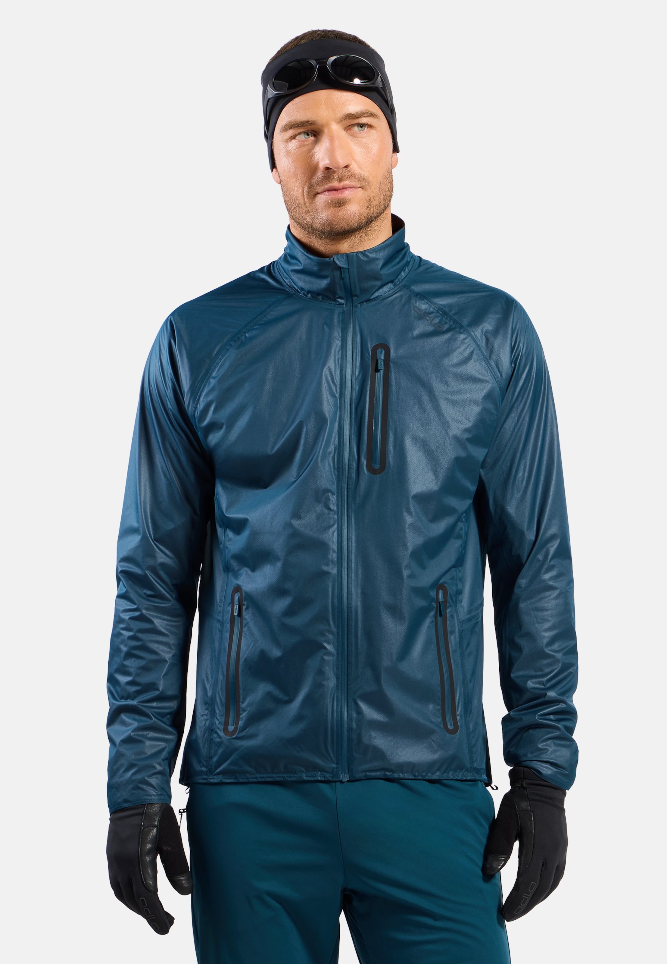 Odlo Zeroweight Dual Dry Waterproof Insulated Langlaufjacke für Herren - Skilanglauf - marineblau, M