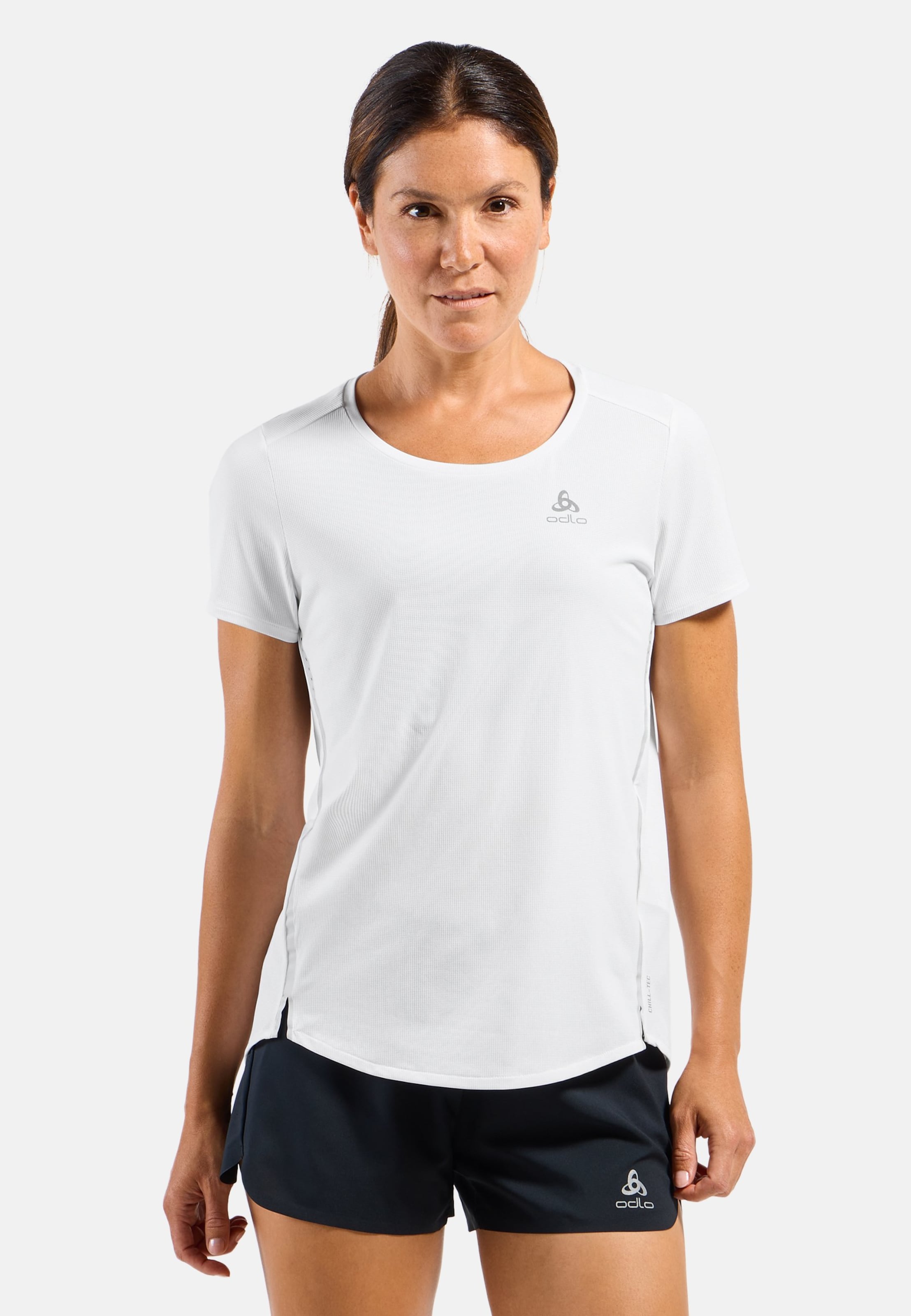 Odlo Zeroweight Chill-Tec T-Shirt für Damen, L, weiss