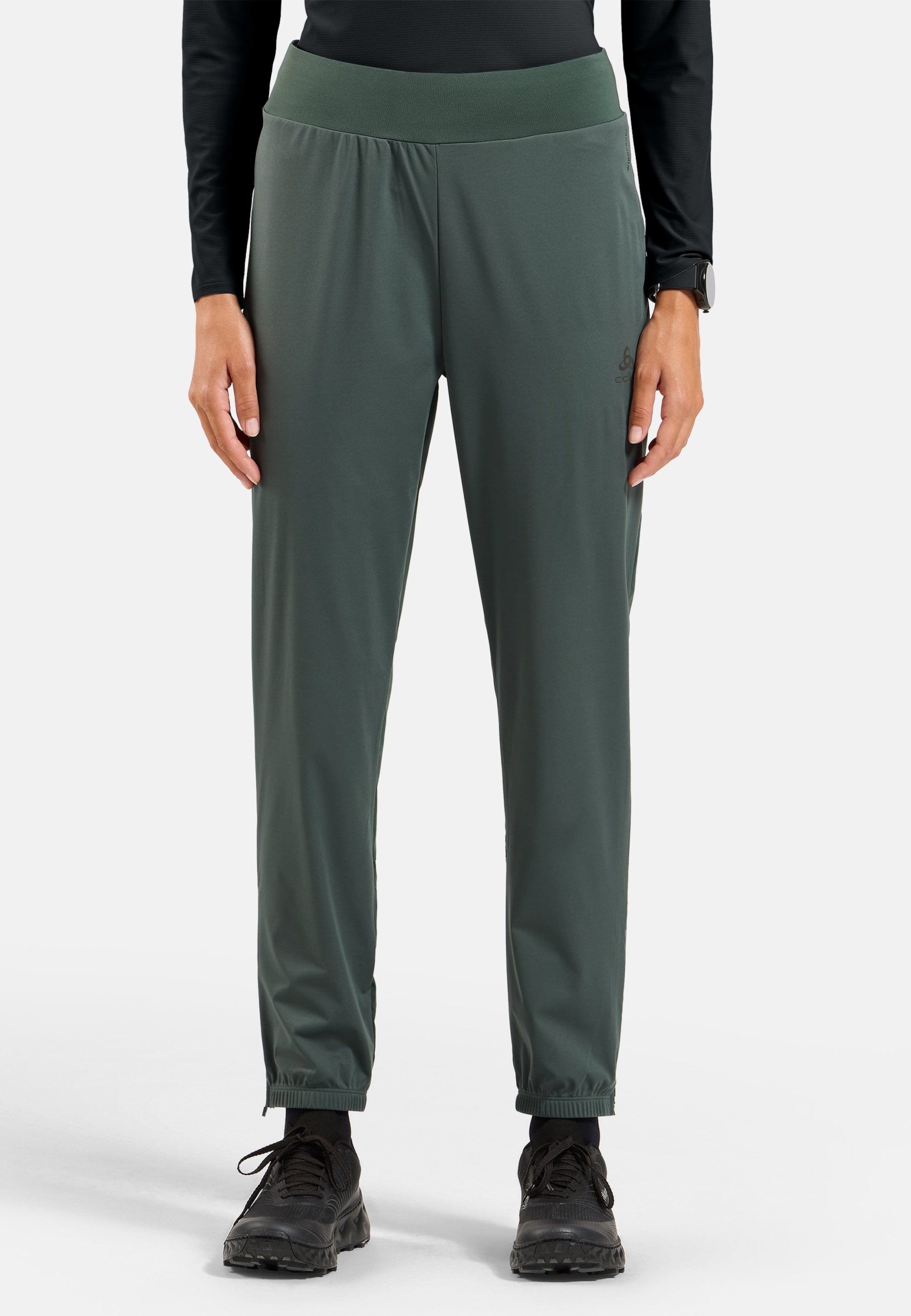 Odlo Zeroweight Warm Laufhose für Damen - Running - grün, M