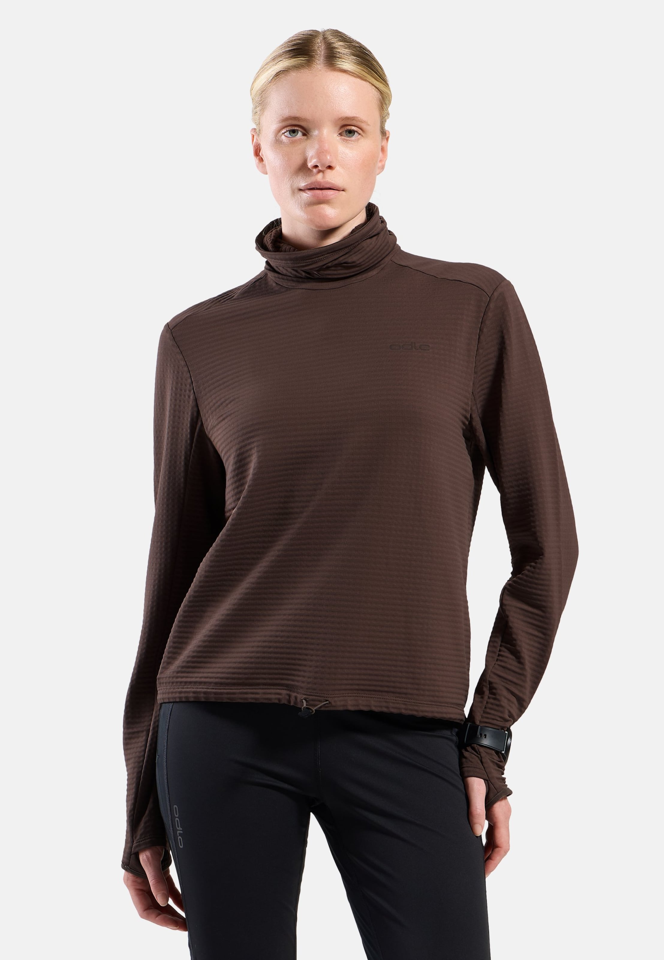 Odlo Essential Thermal Lauf-Mid Layer für Damen - Trail Running, Running - braun, M