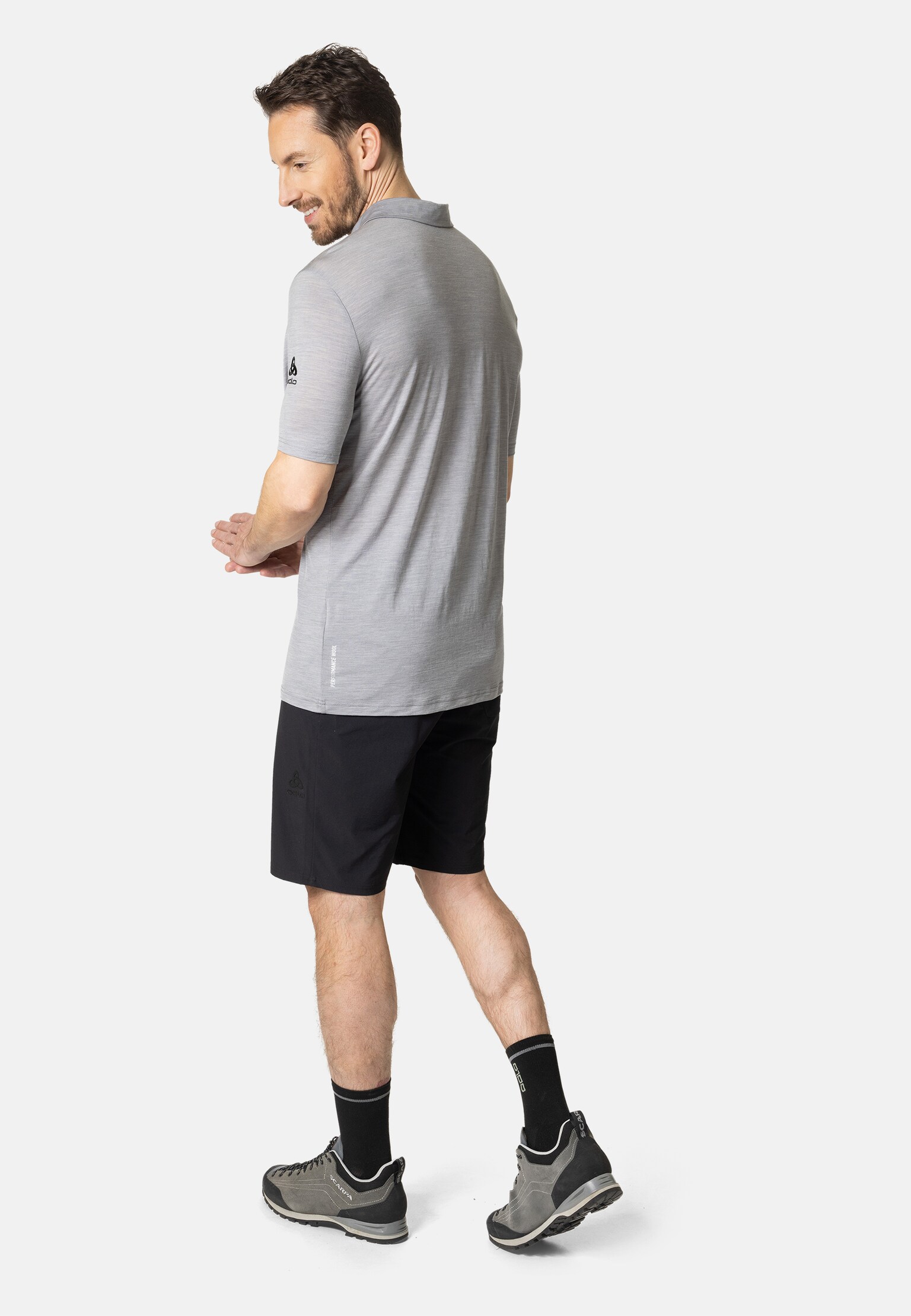 The Essentials Performance Wool 130 polo shirt
