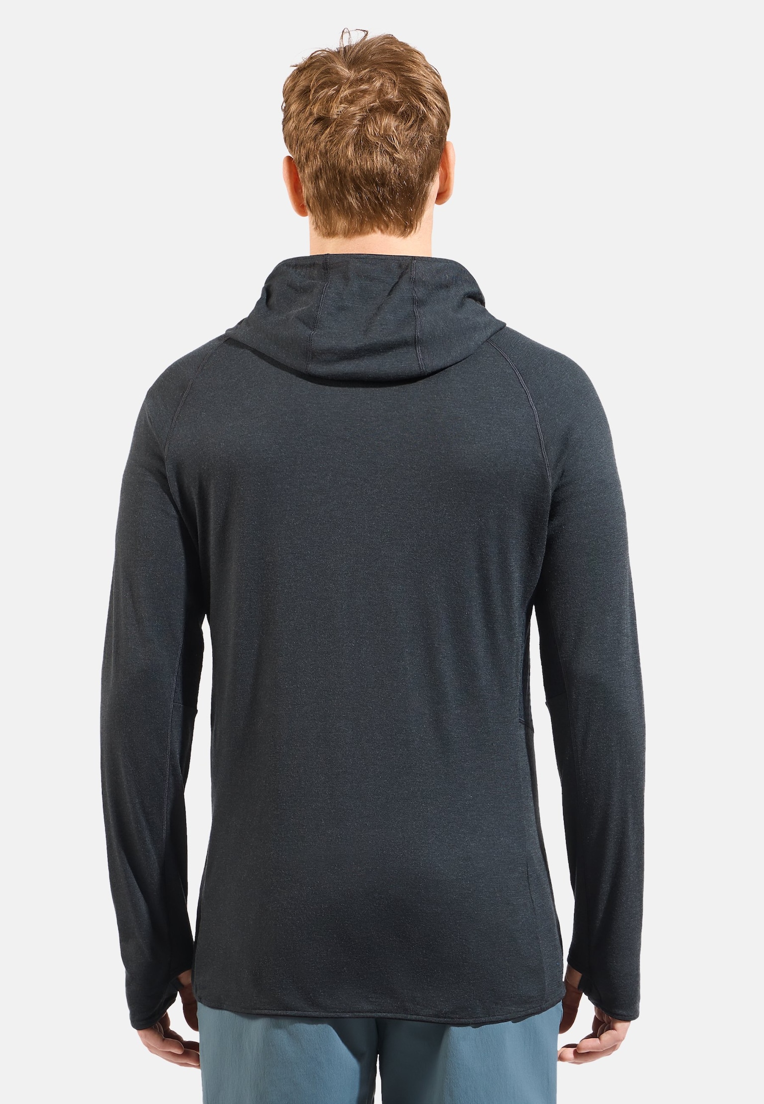 Mid layer micro Ascent Performance Wool 125 con cappuccio e zip