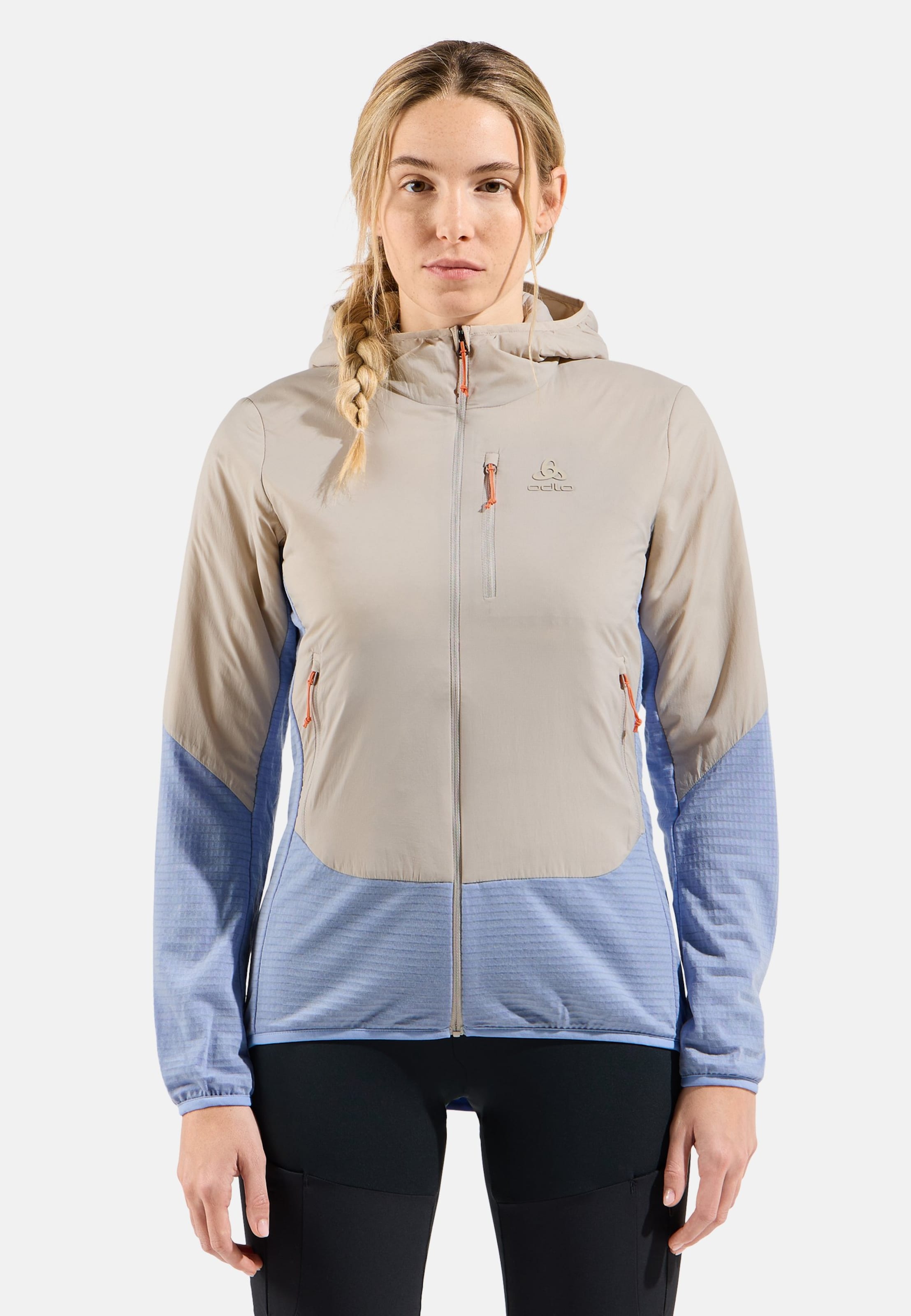 Odlo Ascent Hybrid Isolationsjacke für Damen - Wandern, Casual Comfort - beige, M