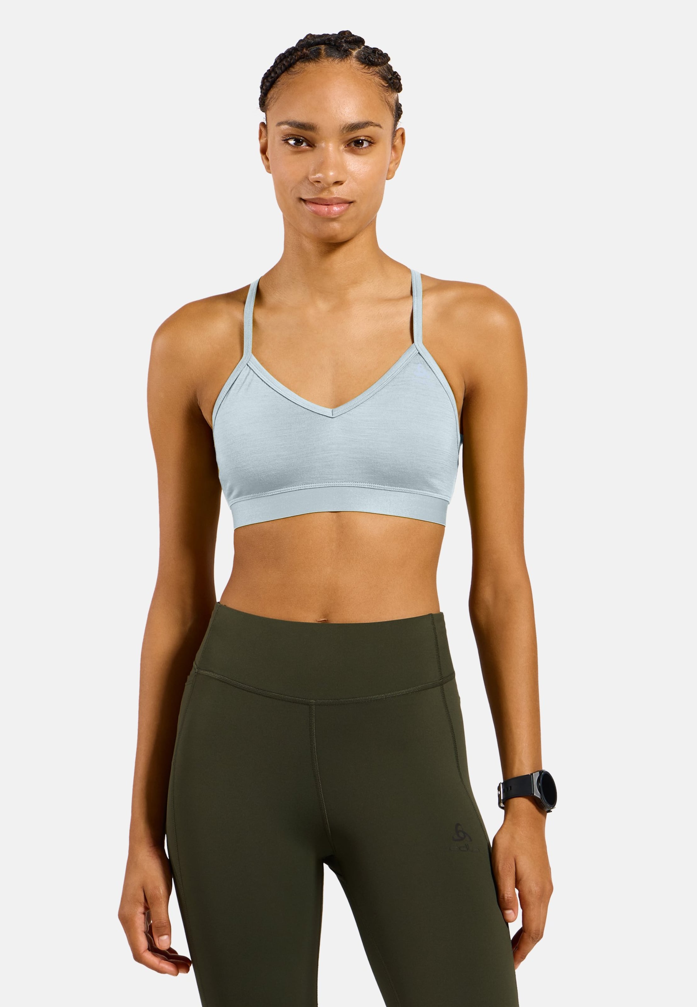 Odlo Merino Soft Sport-BH für Damen, XS, blau