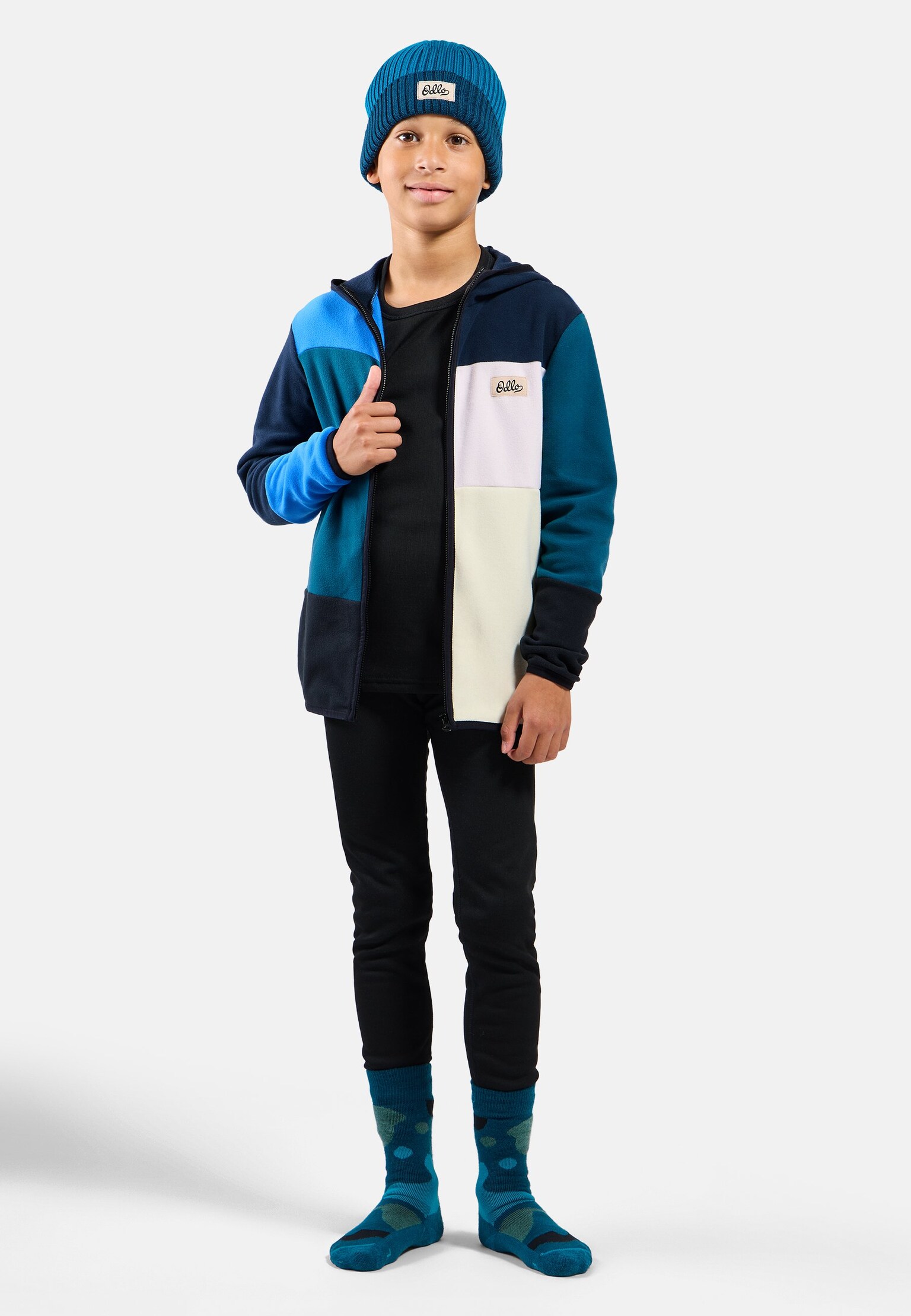 Classic Fleece Hoody Kids Løpe Hettegenser Full-Zip