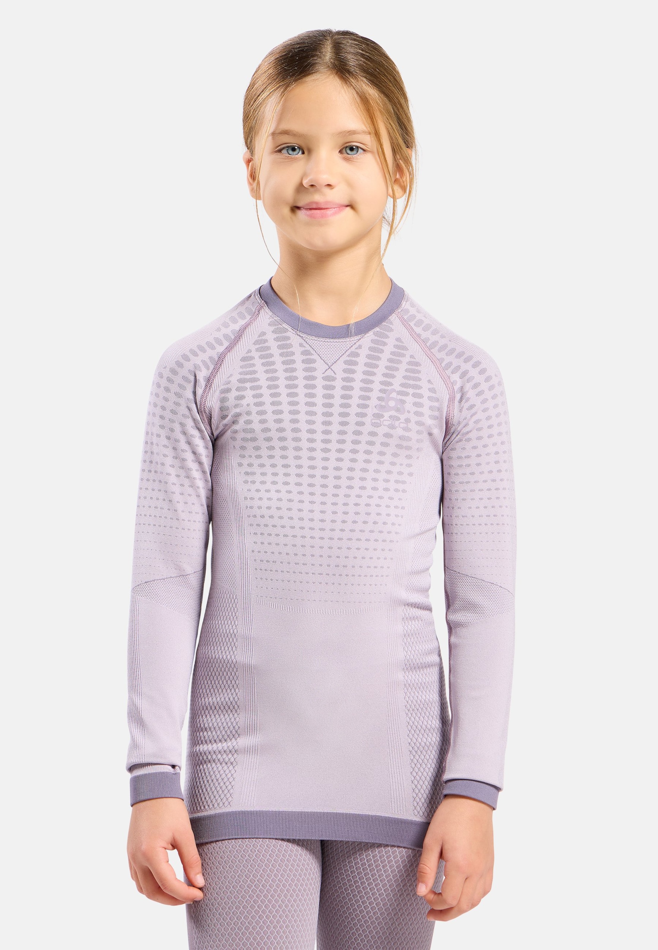 Odlo T-shirt à manches longues Performance Warm kids' pour enfant pour enfant, 116/128, violet