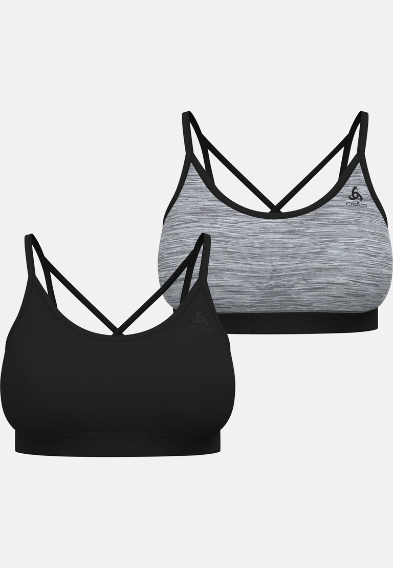 The Seamless soft-support reversible sports bra