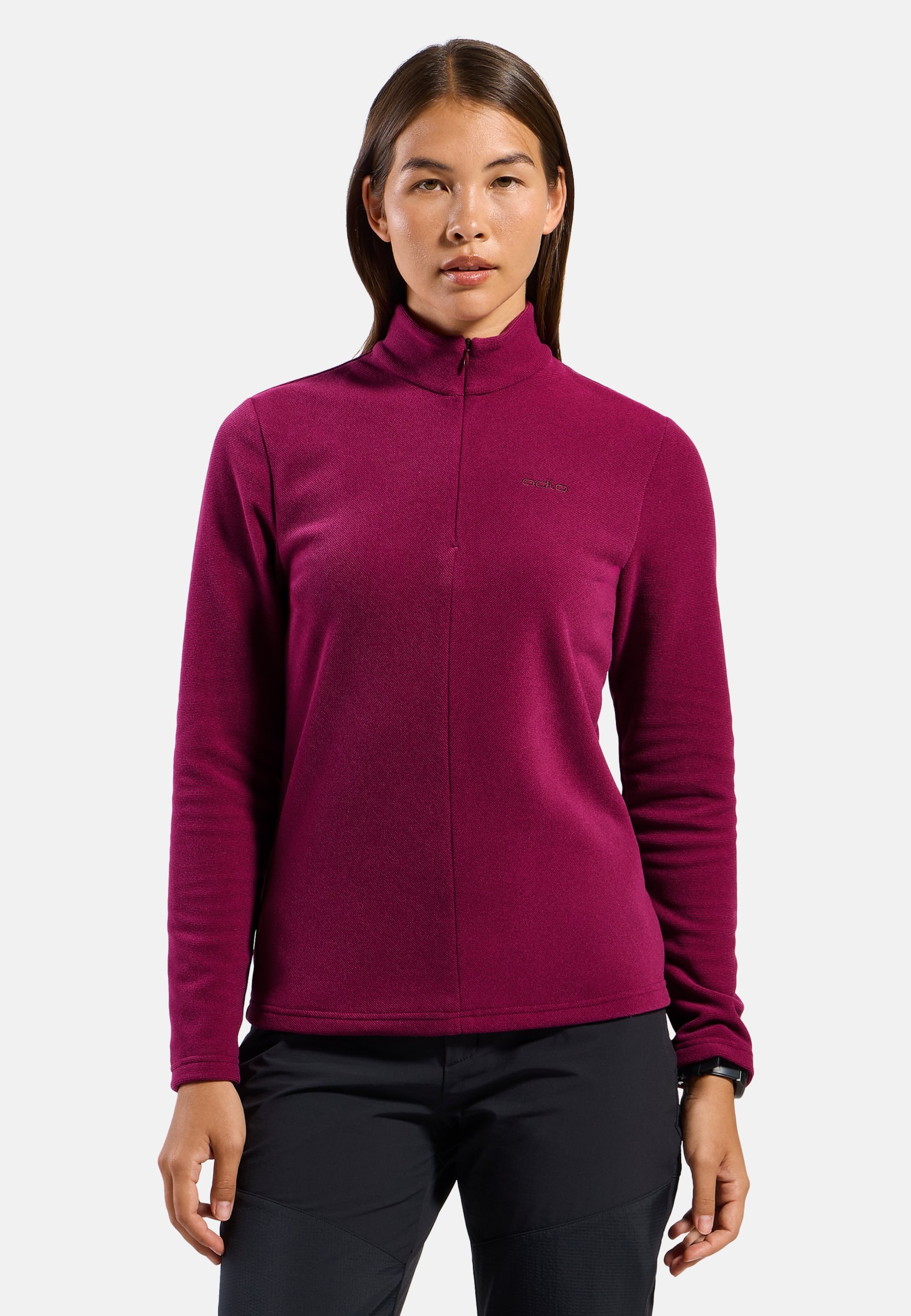 Odlo Roy Mid Layer Half-Zip für Damen - Wandern, Ski & Snow - pink, S