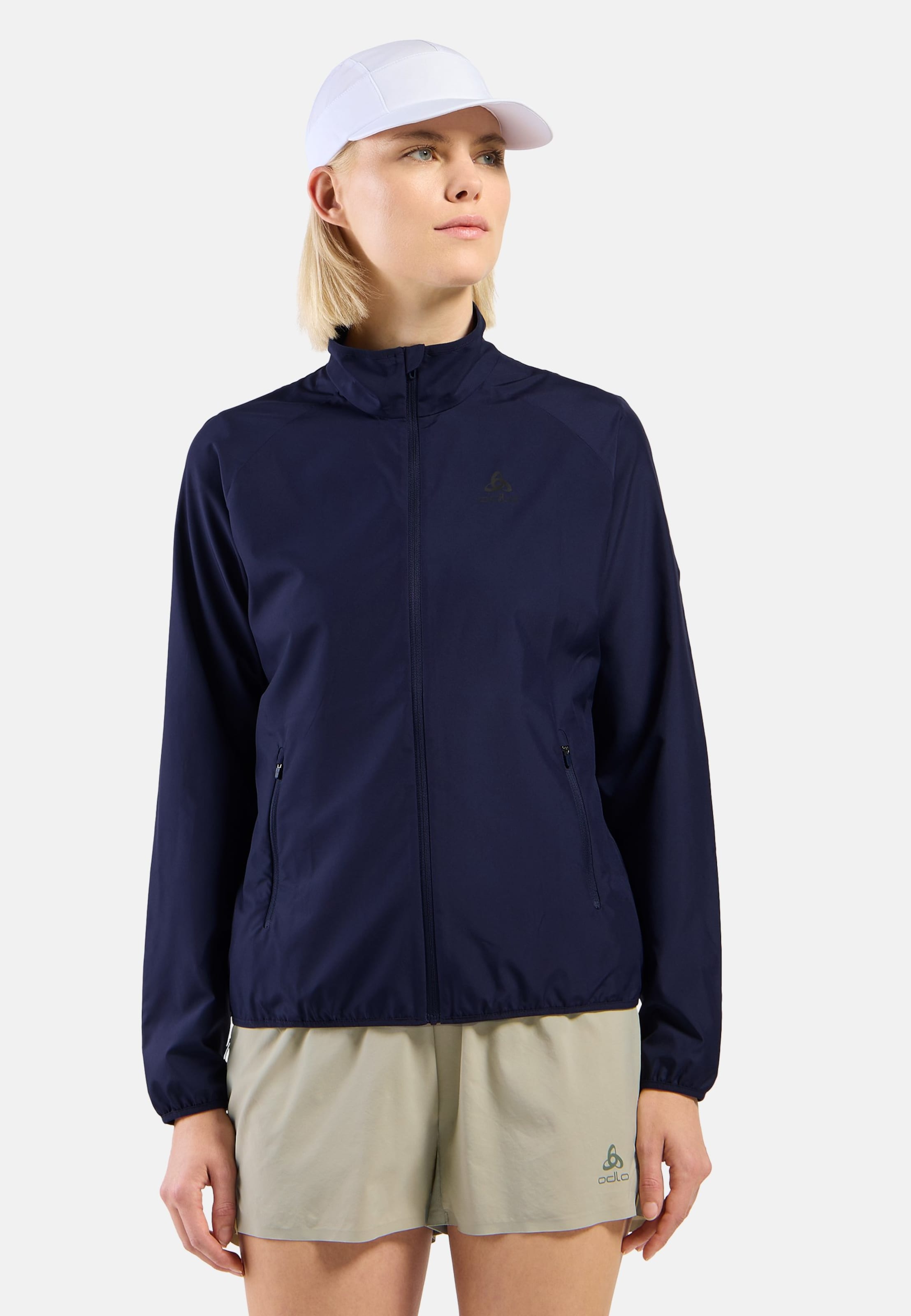 Odlo Essentials Light Laufjacke für Damen, S, blau