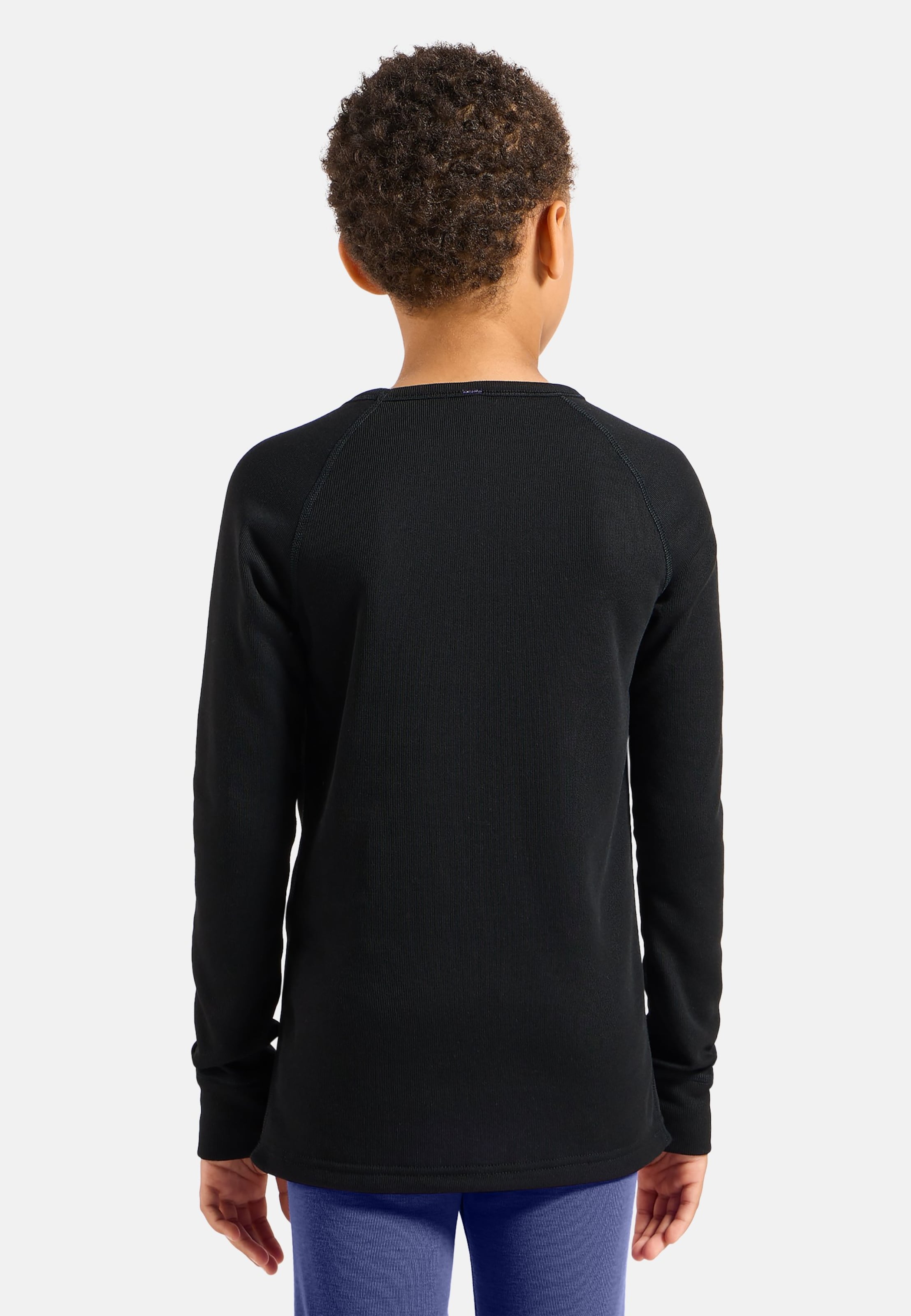 Odlo Active Warm Base Layer Shirt FüR Kinder, 152, Schwarz
