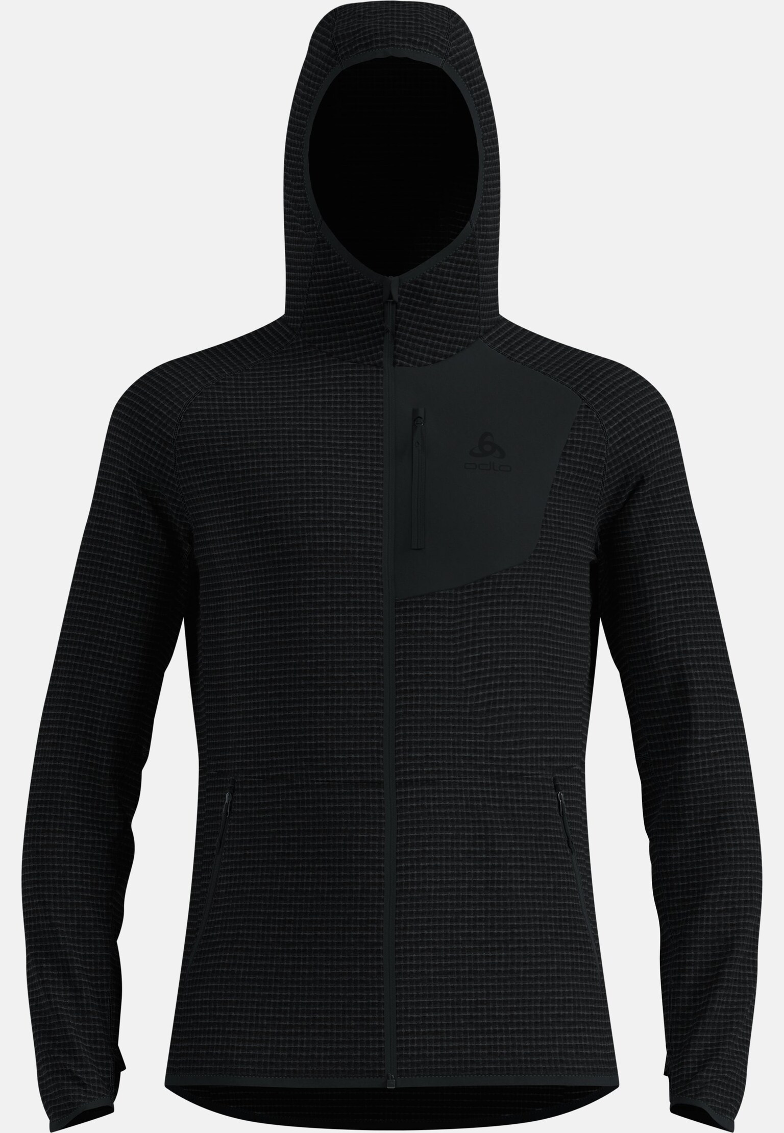Ascent midlayer met capuchon en rits