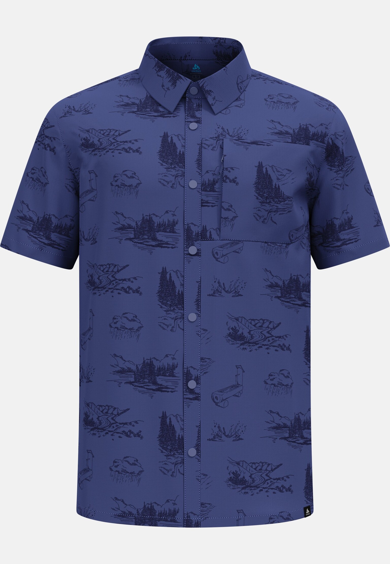 The Essentials short-sleeve print hiking shirt