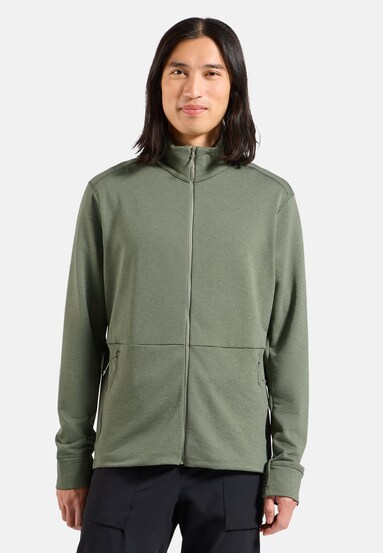 Essentials Multisport Mid Layer aus Grid-Fleece mit Reissverschluss