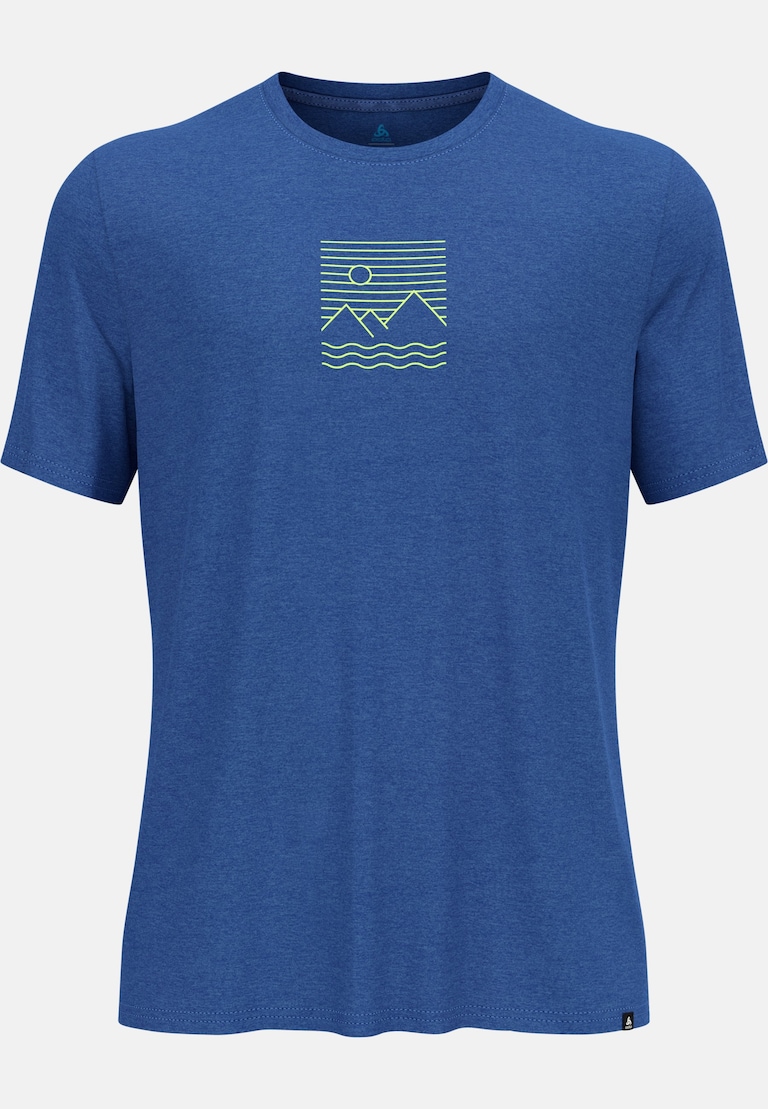 Ascent sun sea mountains t-shirt