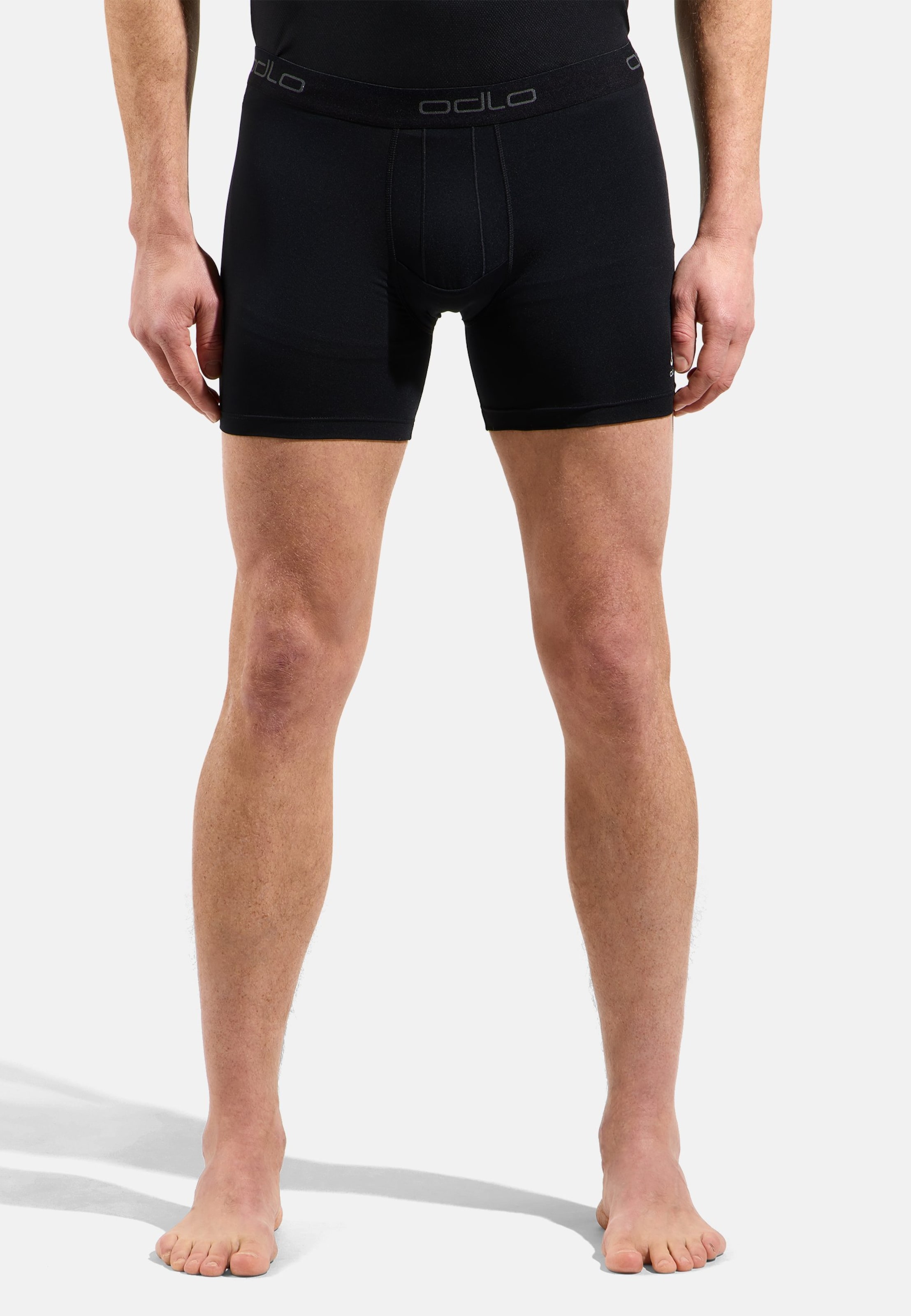Odlo Active F-Dry Graphic Boxershorts - Doppelpack für Herren, S, schwarz