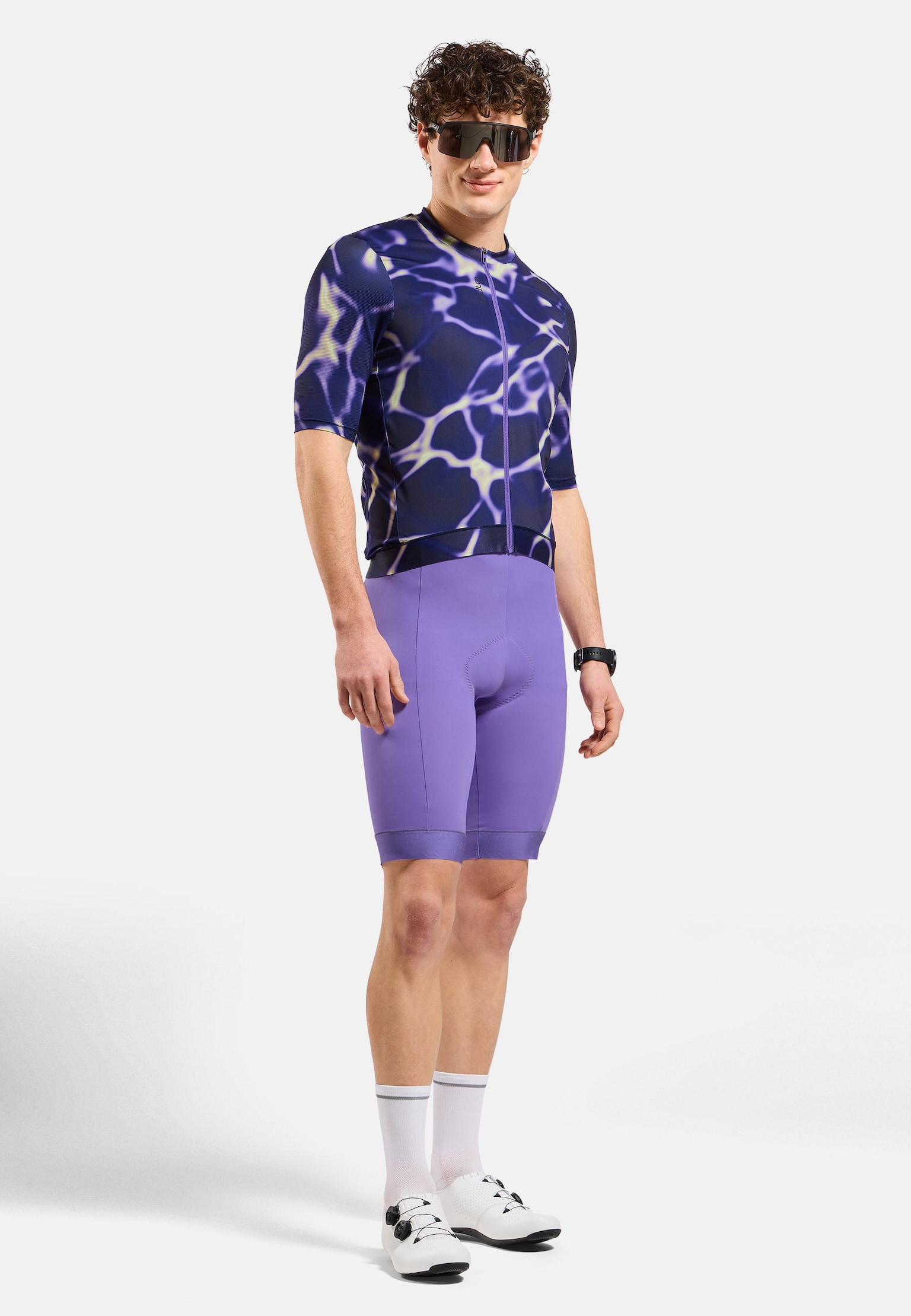 Maglia da ciclismo a zip intera Zeroweight Pro Chill-Tec con stampa
