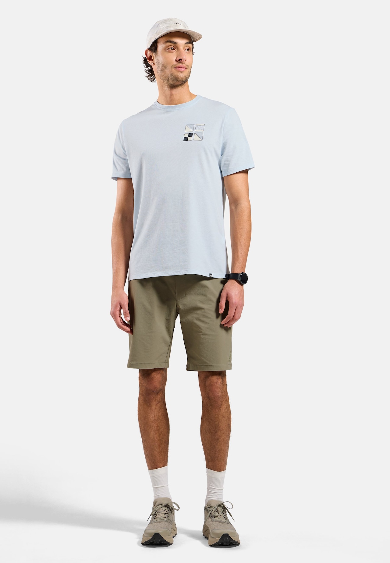 T-shirt Odlo Flags in misto cotone