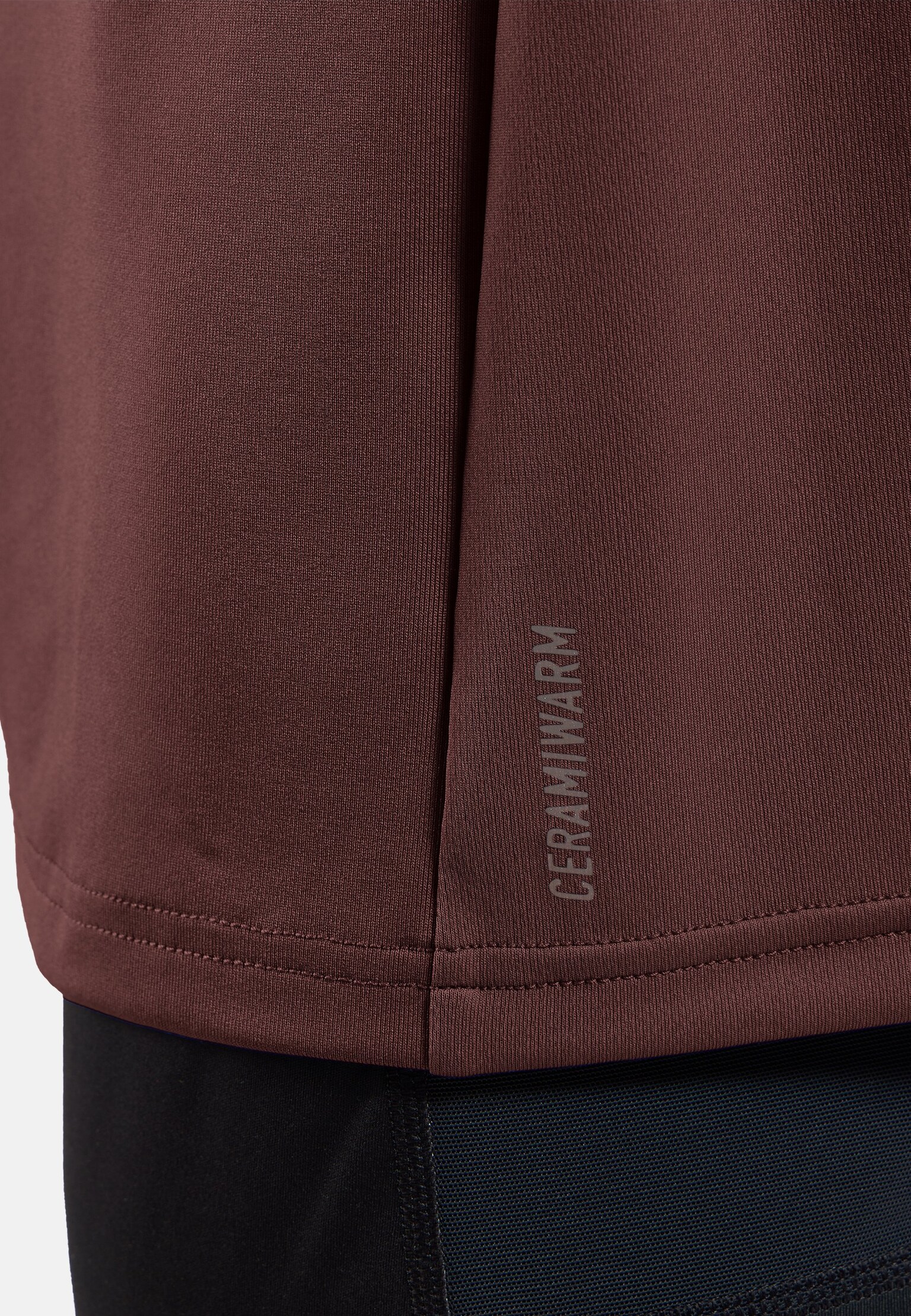 Essentials Ceramiwarm mid layer met halve rits