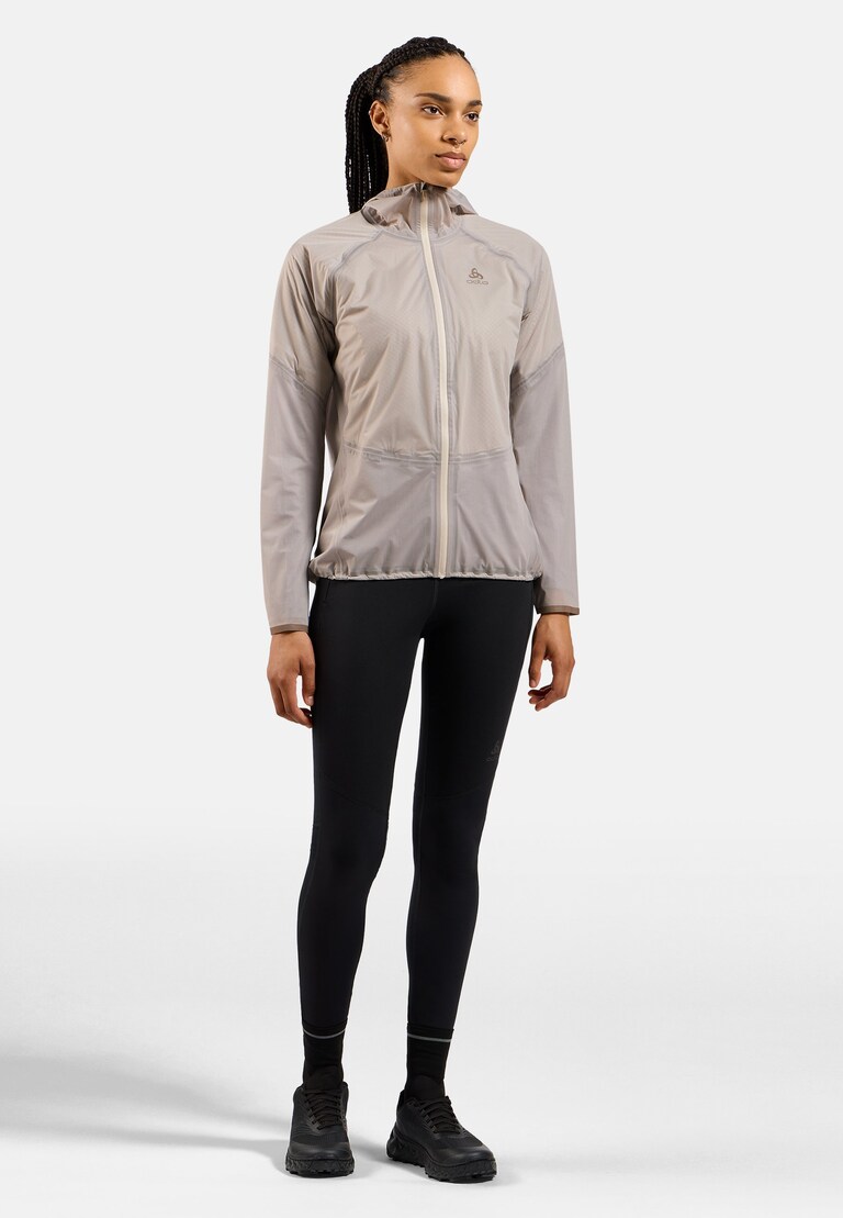 The Dual Dry Performance Knit waterproof insulated running jacket
