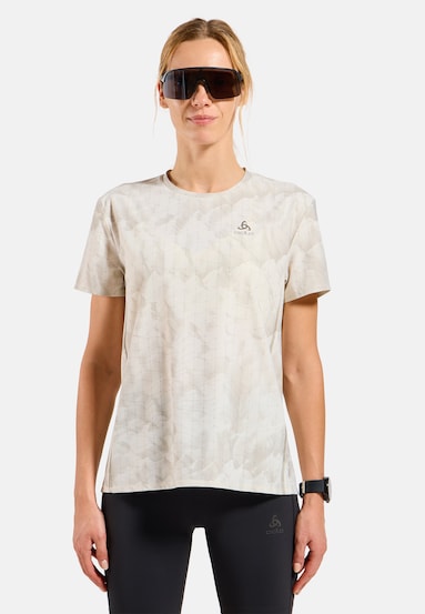 Zeroweight Chill-Tec print løpe-t-skjorte