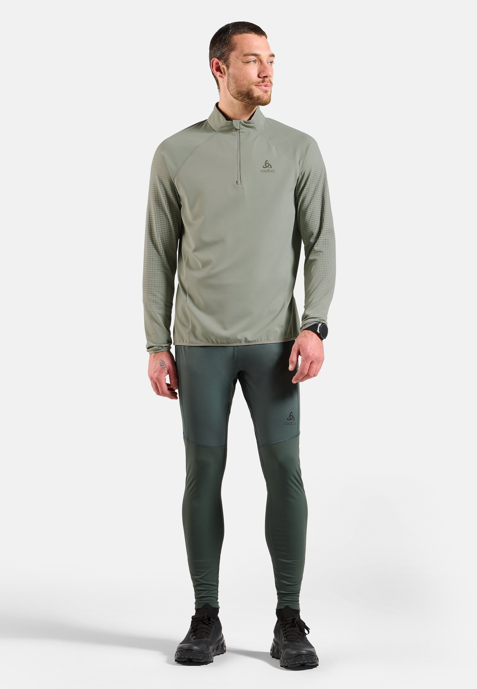 Zeroweight Warm Running Half-Zip Mid Layer