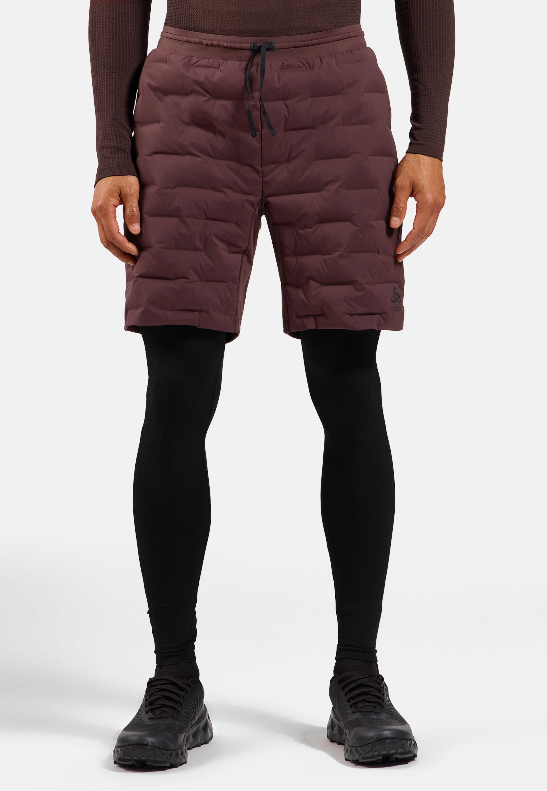 Odlo Zeroweight Insulator Shorts für Herren, M, maron