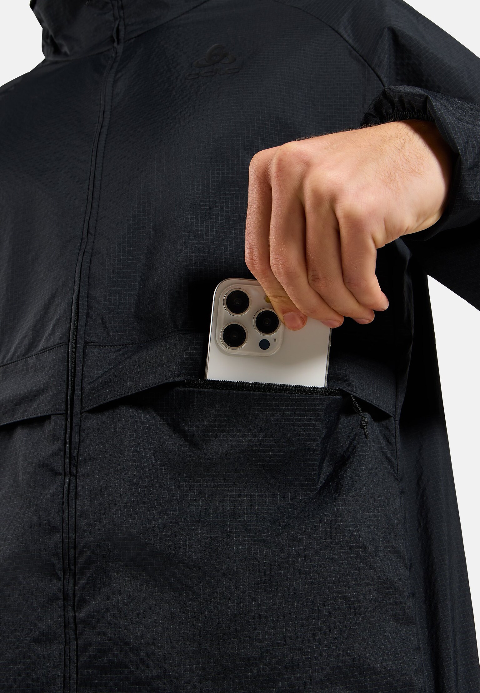 The Essentials windbreaker hooded jacket