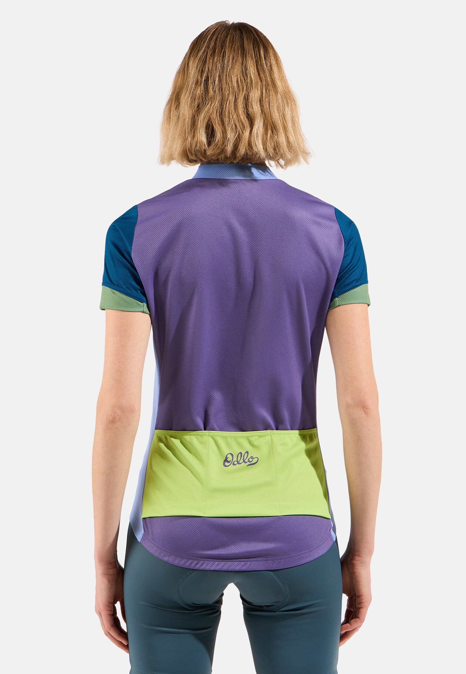 Essential Odlo Print Cycling T-Shirt Full-Zip