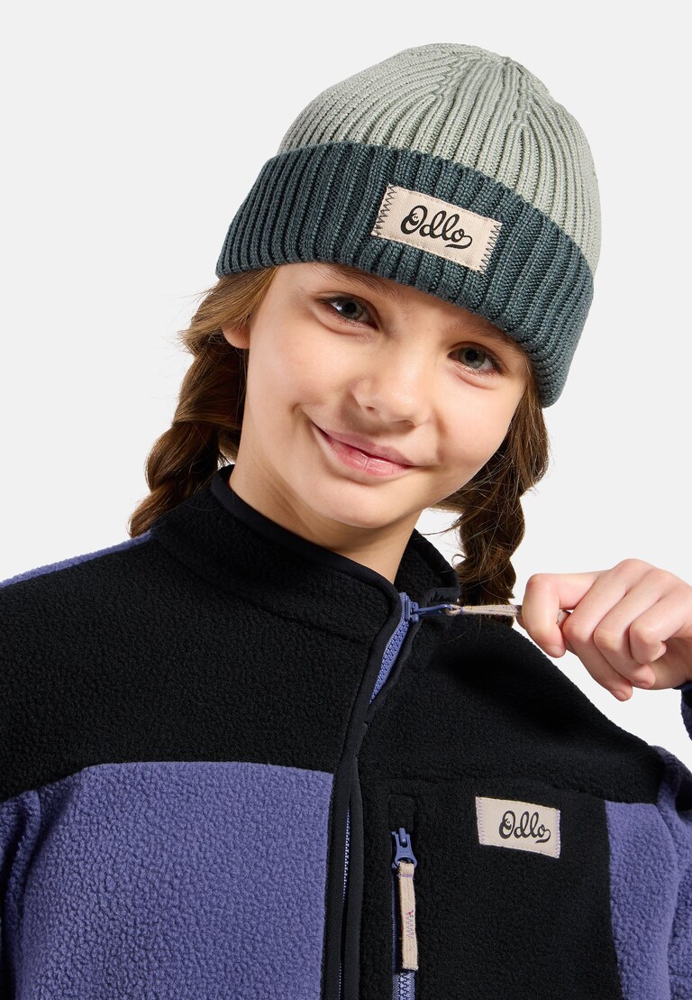 The Essentials kids' colourblock full-zip mid layer