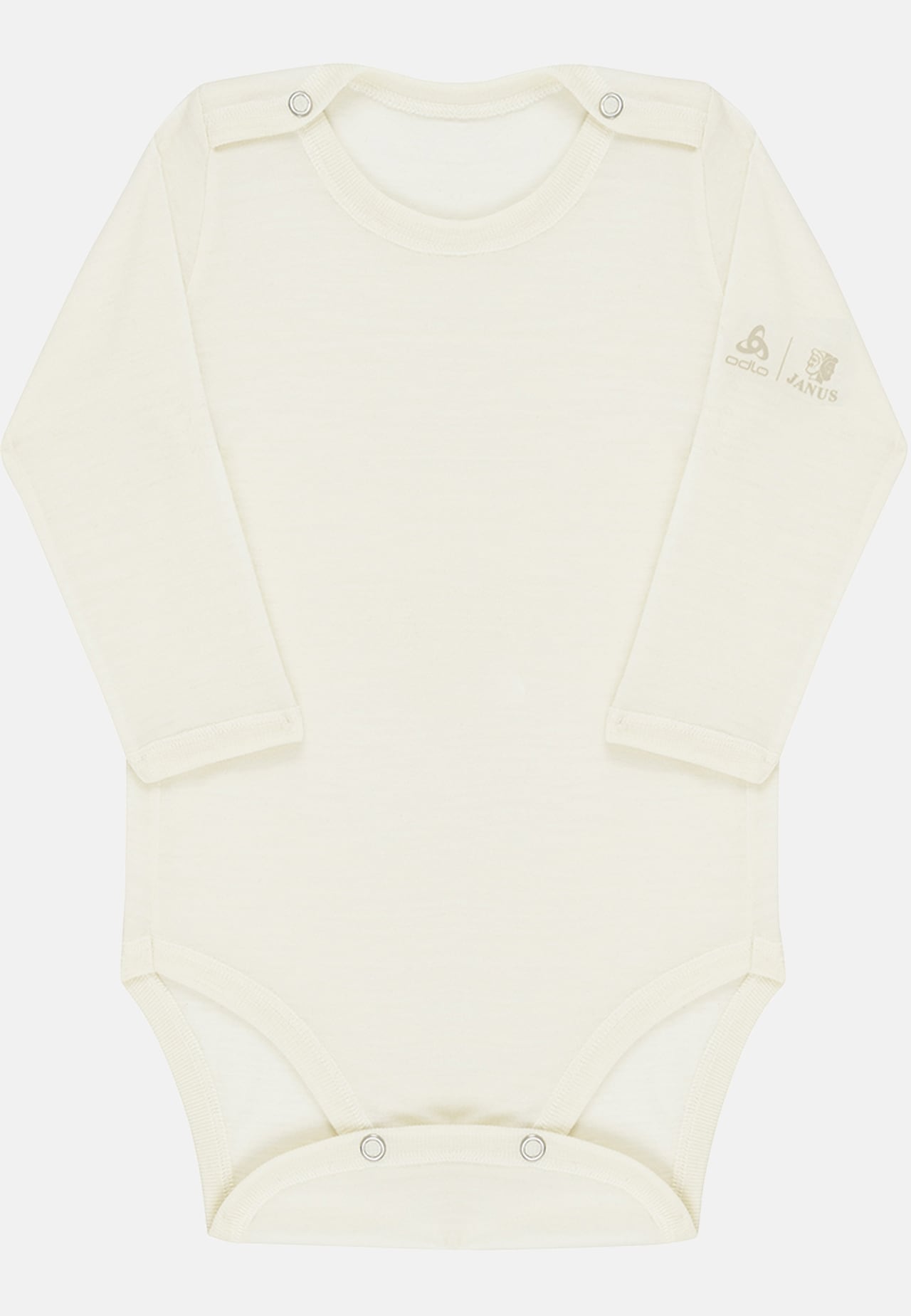 Espeland Merino 160 Langarm-Body mit Druckknöpfen