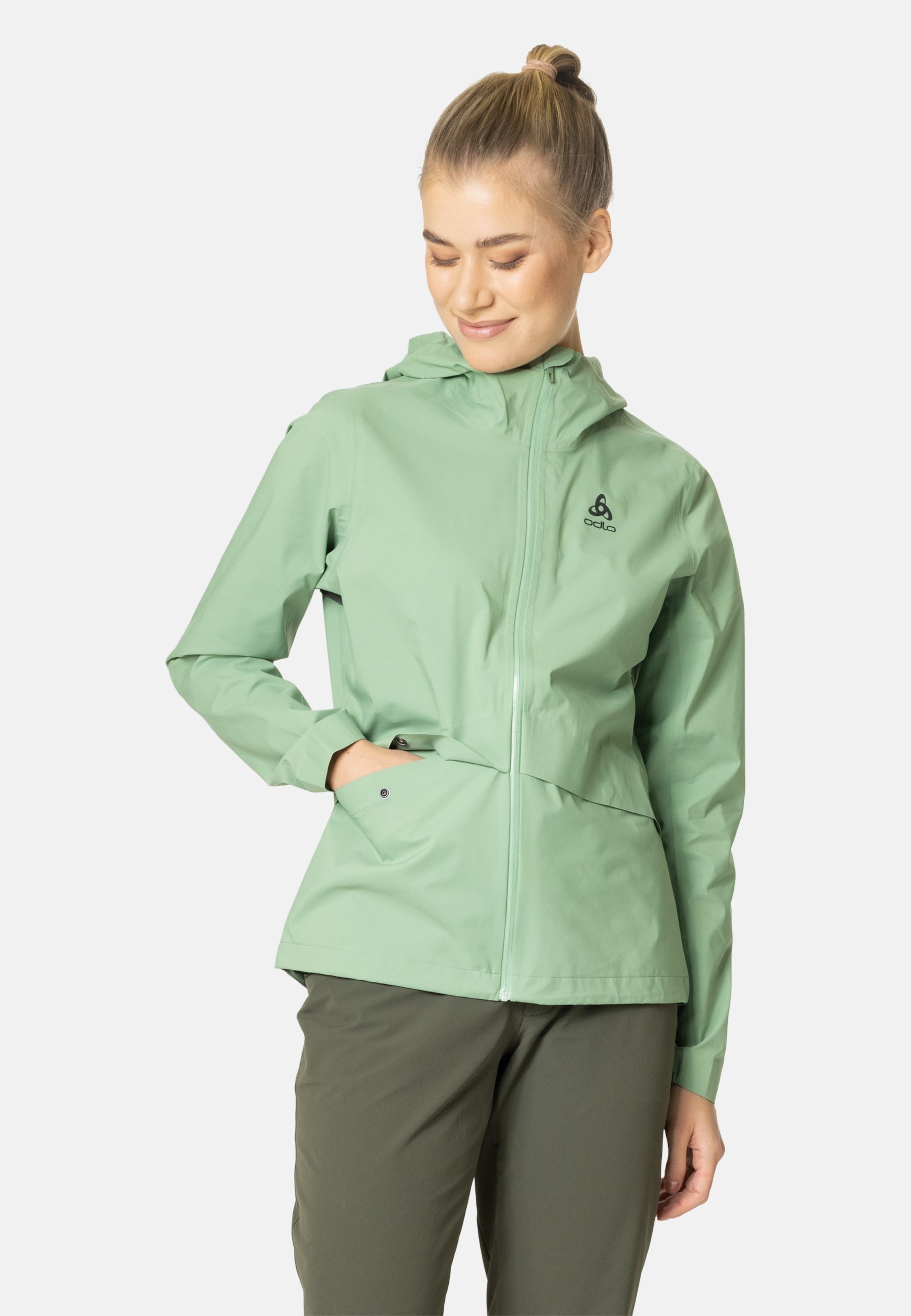 Odlo Ride 365 Waterproof Radjacke für Damen - Commuting - grün, M