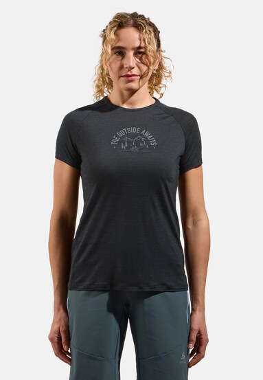 The Ride 365 Performance Wool 130 print t-shirt