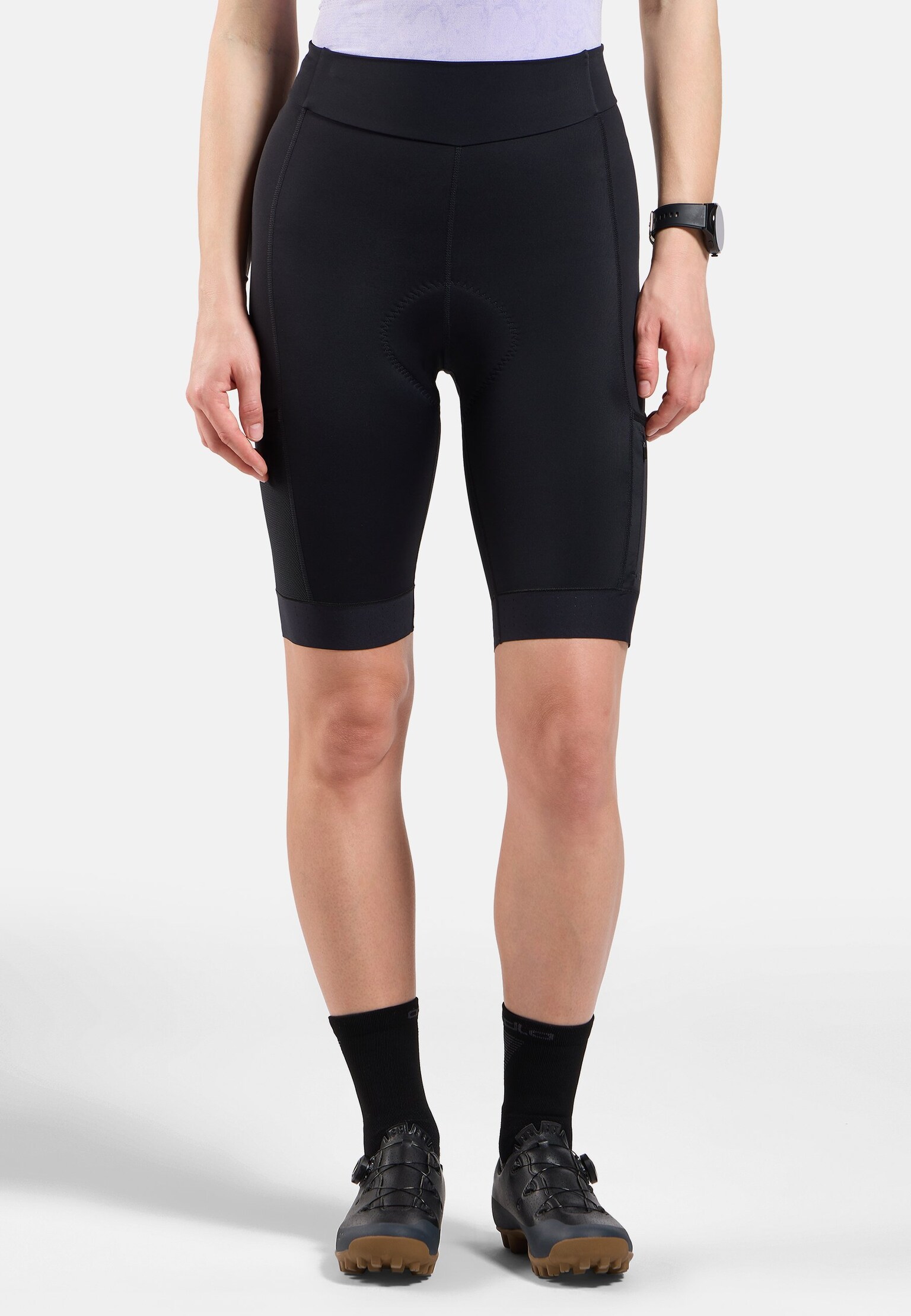 Explorer korte cargo fietsbroek voor dames