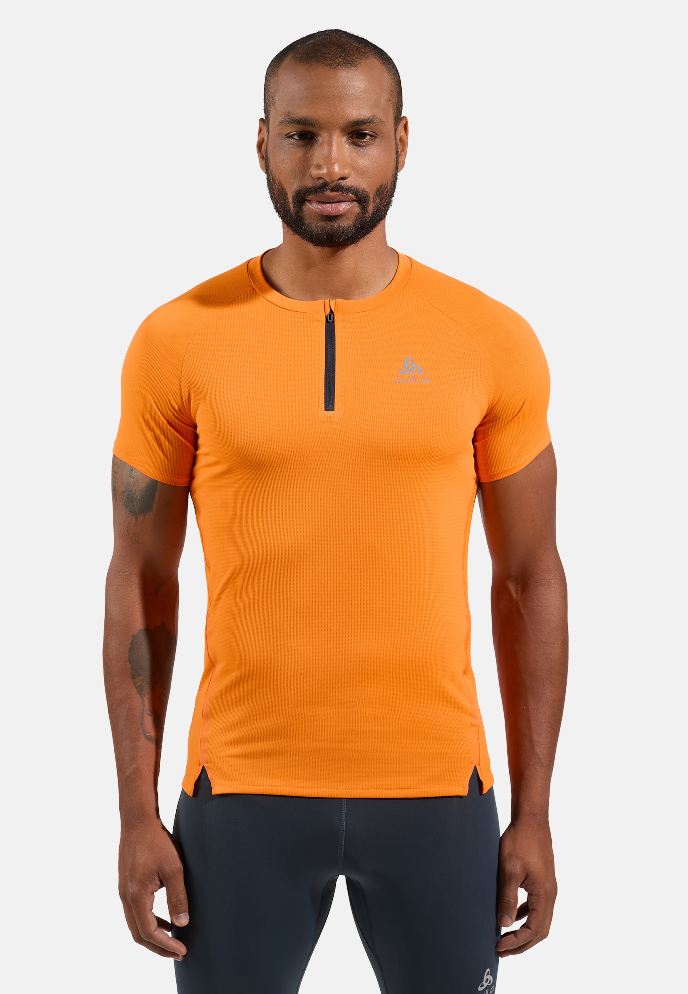 Odlo X-Alp Laufshirt mit Halbreissverschluss für Herren, L, orange