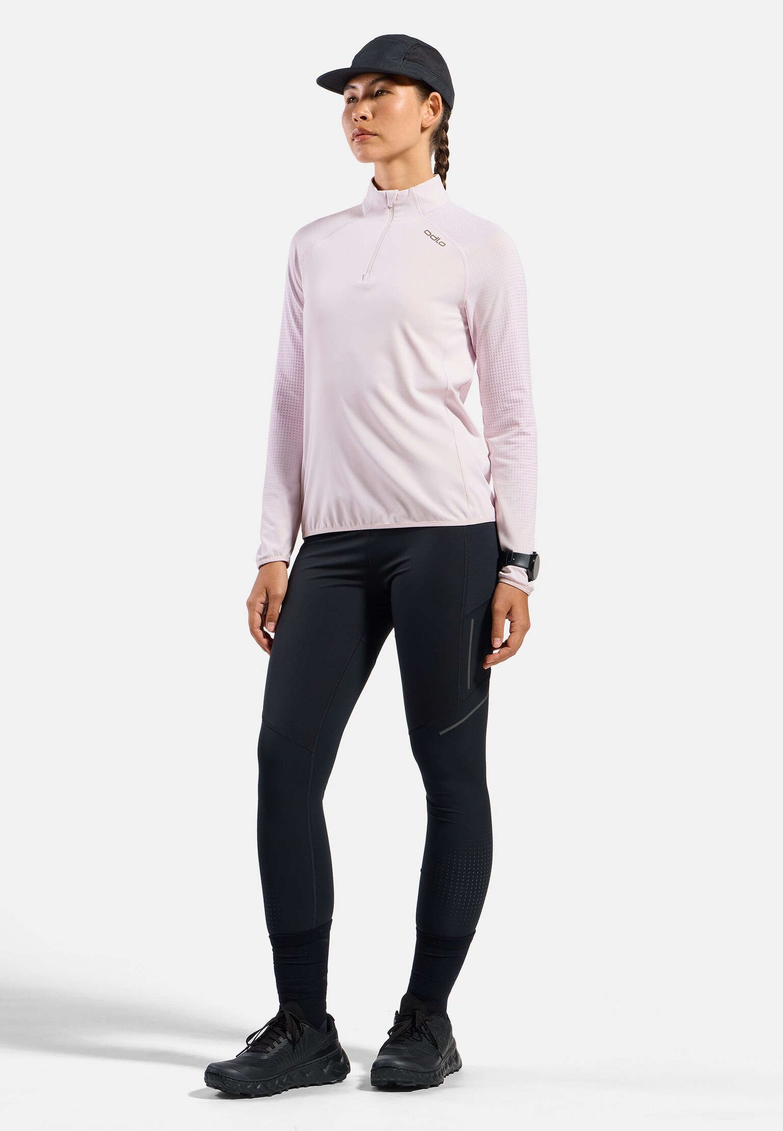 Felpa da running Zeroweight Warm a mezza zip