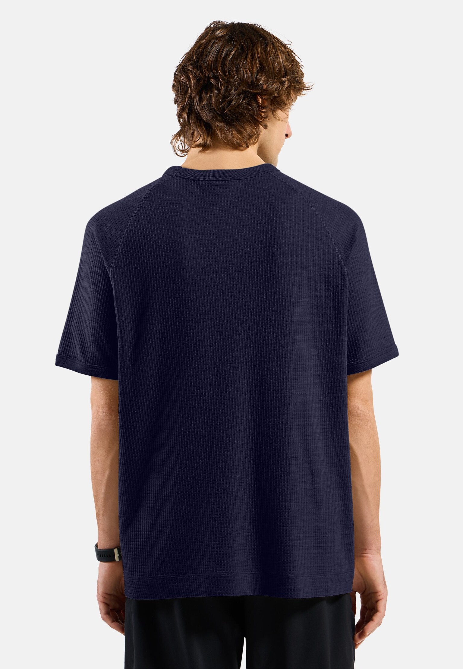 T-shirt gaufré en laine mérinos mélangée Ascent