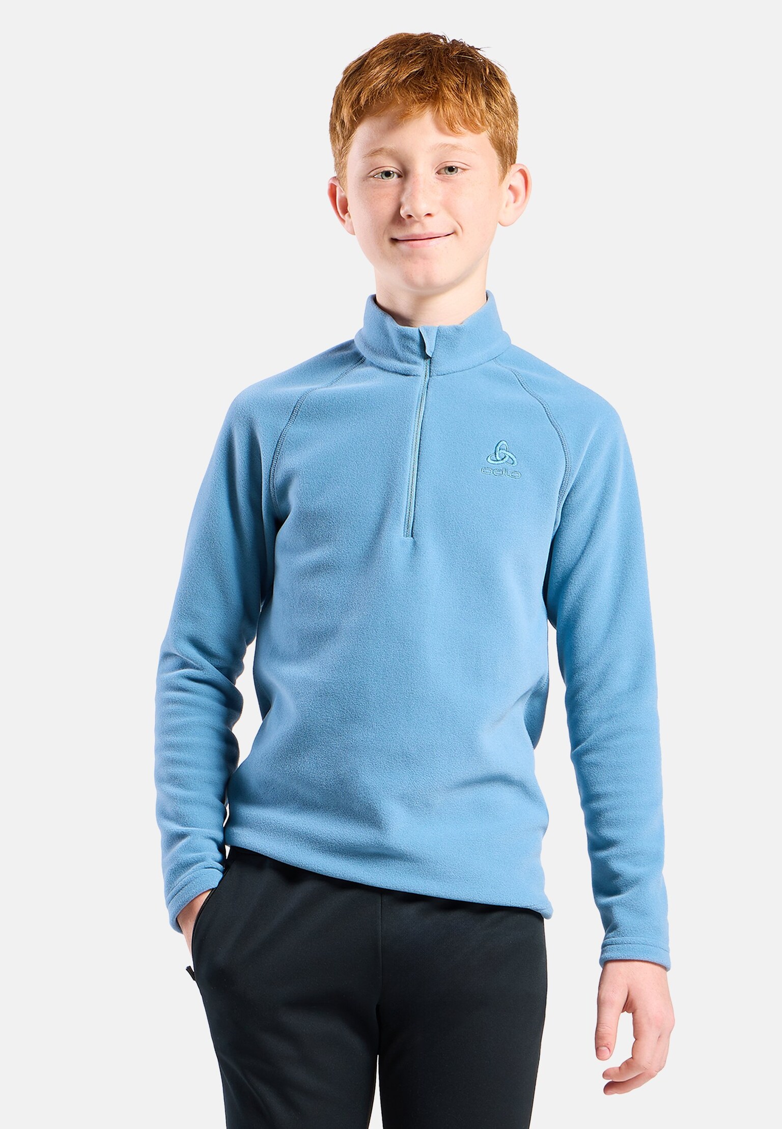 The Rigi kids' half-zip mid layer