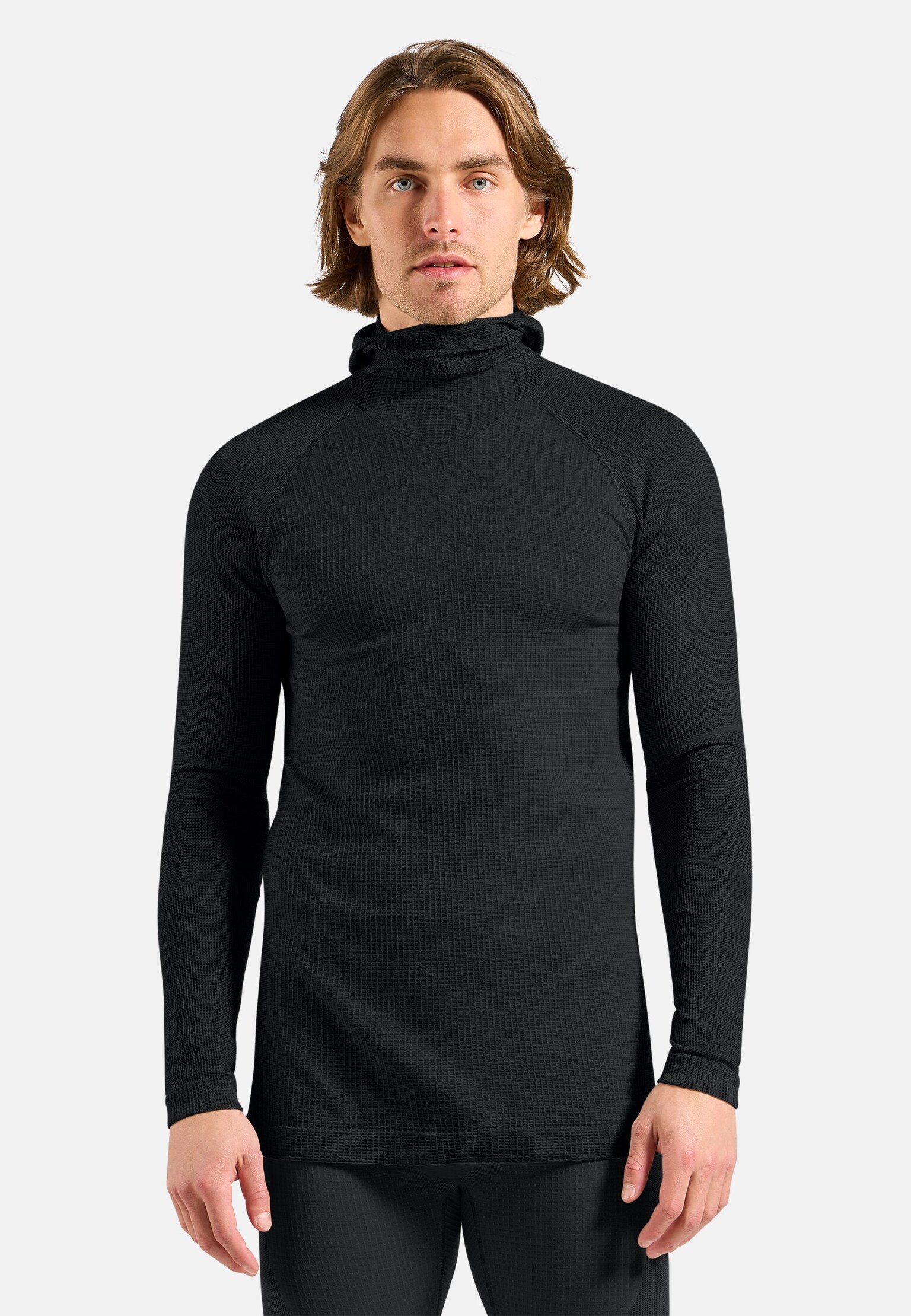 Seamless Performance Wool Base Layer with Facemask
