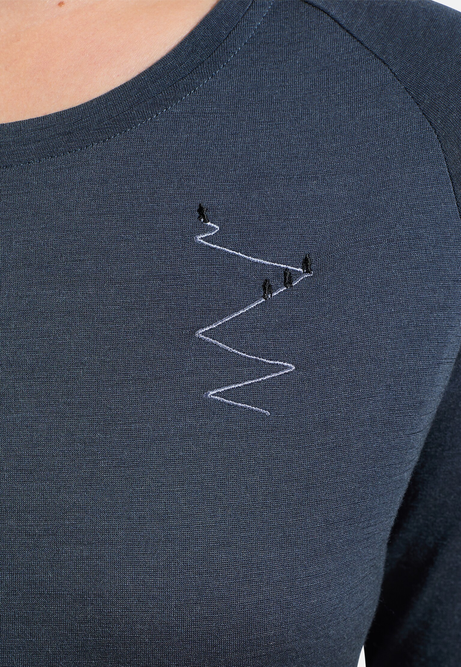 Ascent 365 Merino 200 Langarmshirt mit Spuren-Motiv