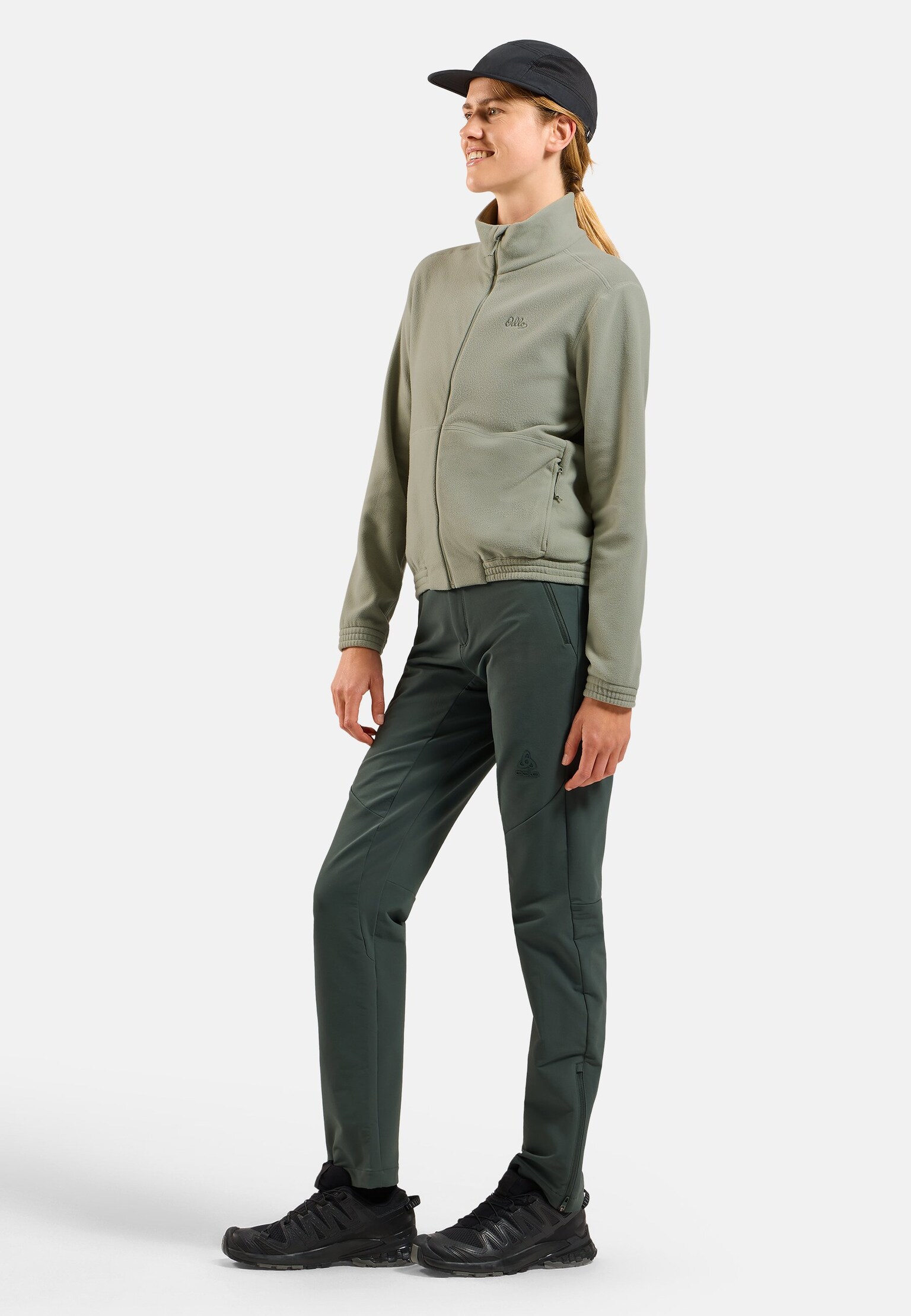 Essentials Multisport klassieke fleece mid layer met volledige rits