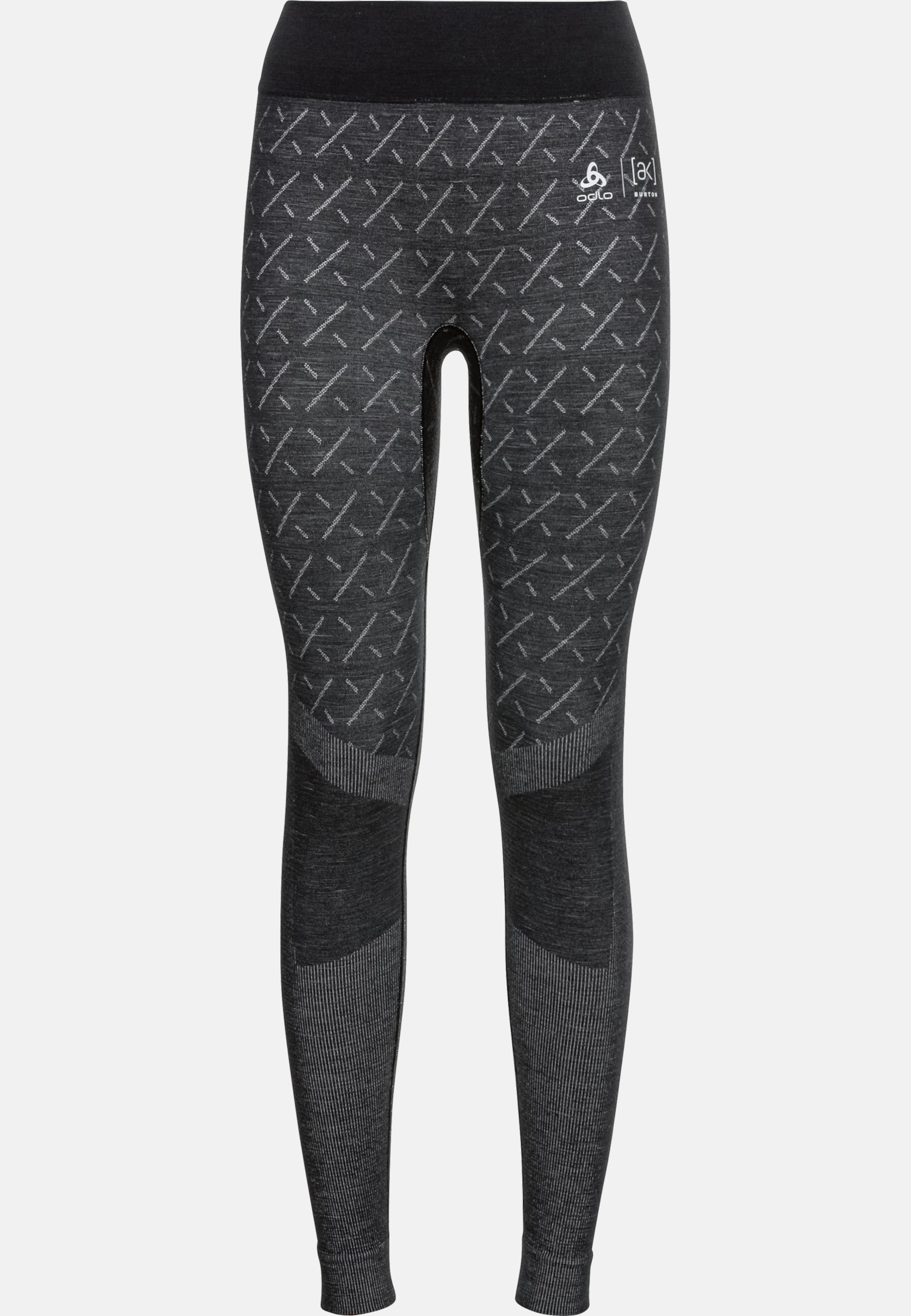 Odlo Slokar Performance Wool Warm Base Layer 3/4 Tights für Damen, XS, schwarz