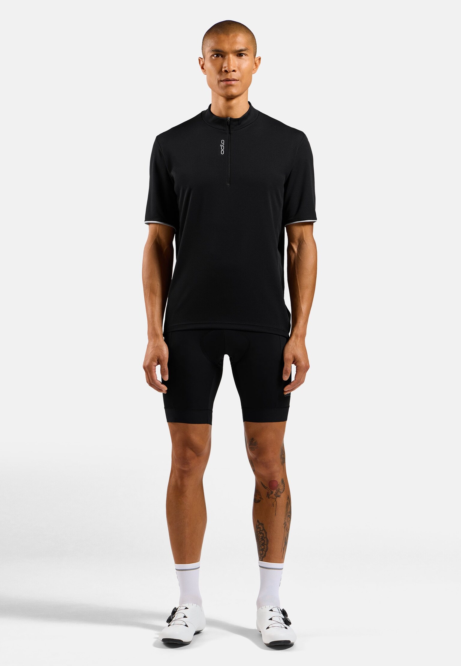 Essentials shirt met halve rits