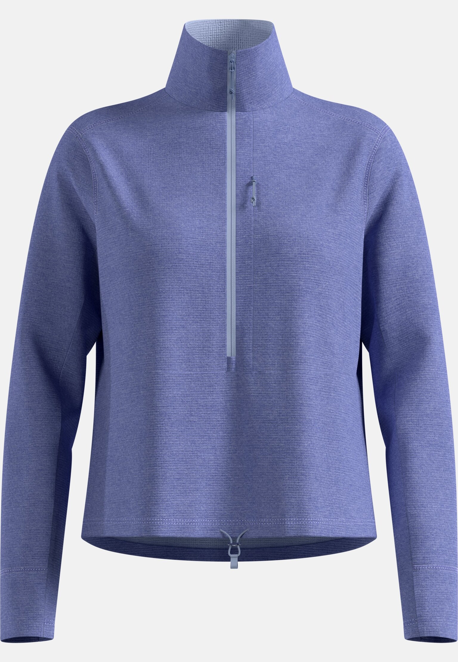 Mid layer multisport Essentials in pile con lavorazione a reticolo a mezza zip